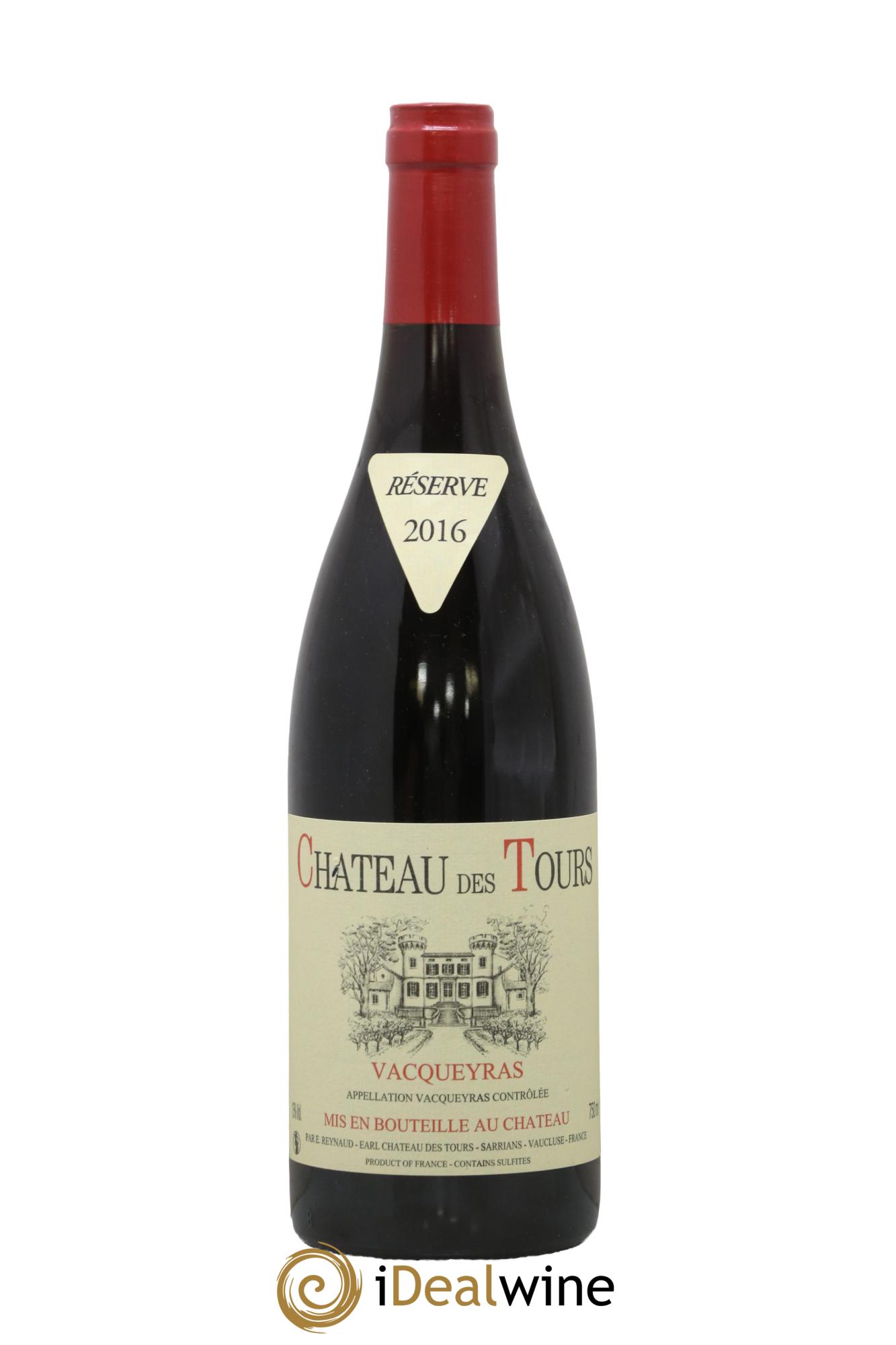 Vacqueyras Château des Tours Emmanuel Reynaud 2016 - Lot de 1 bouteille - 0