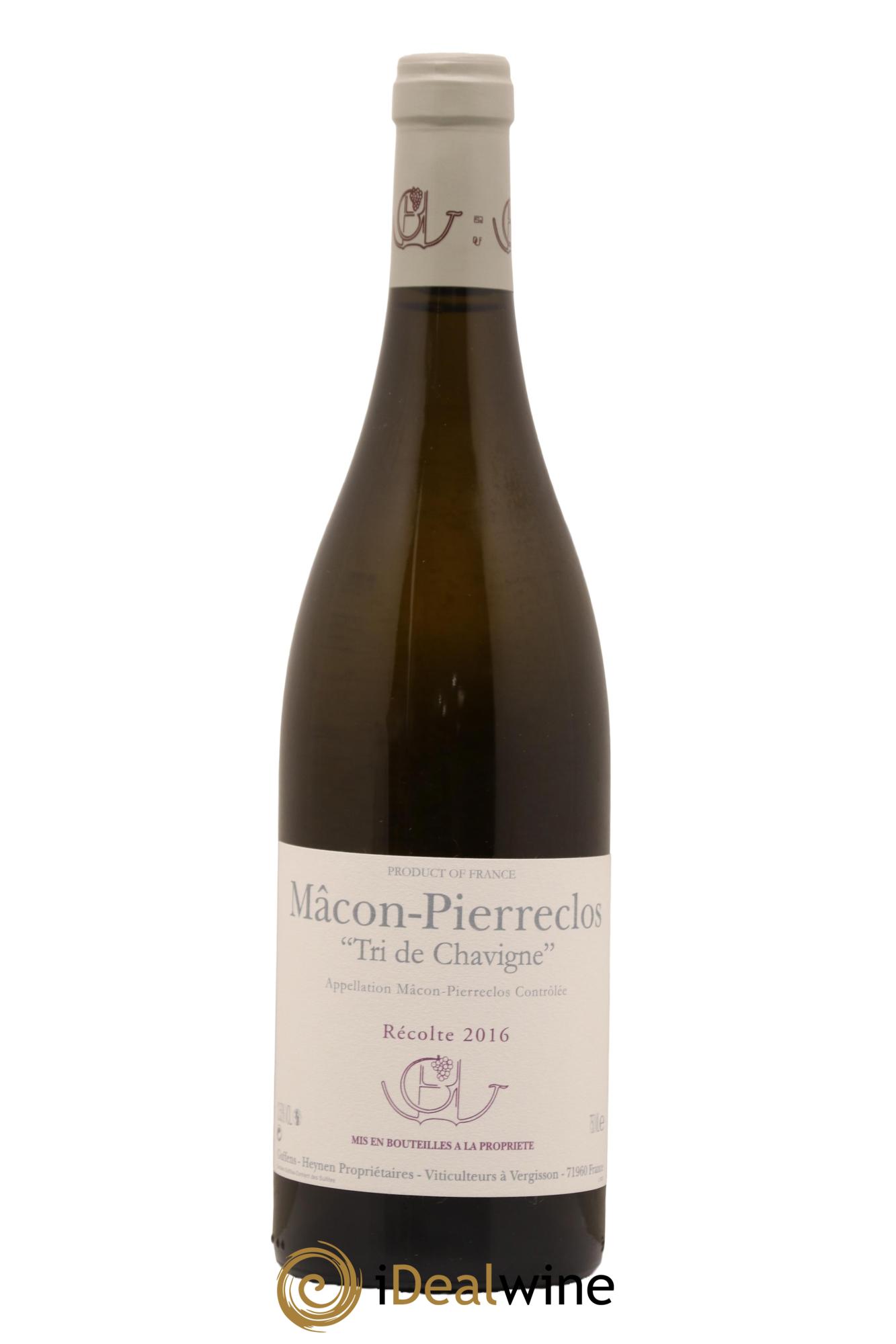 Mâcon-Pierreclos Tri de Chavigne Guffens-Heynen 2016 - Lot de 1 bouteille - 0