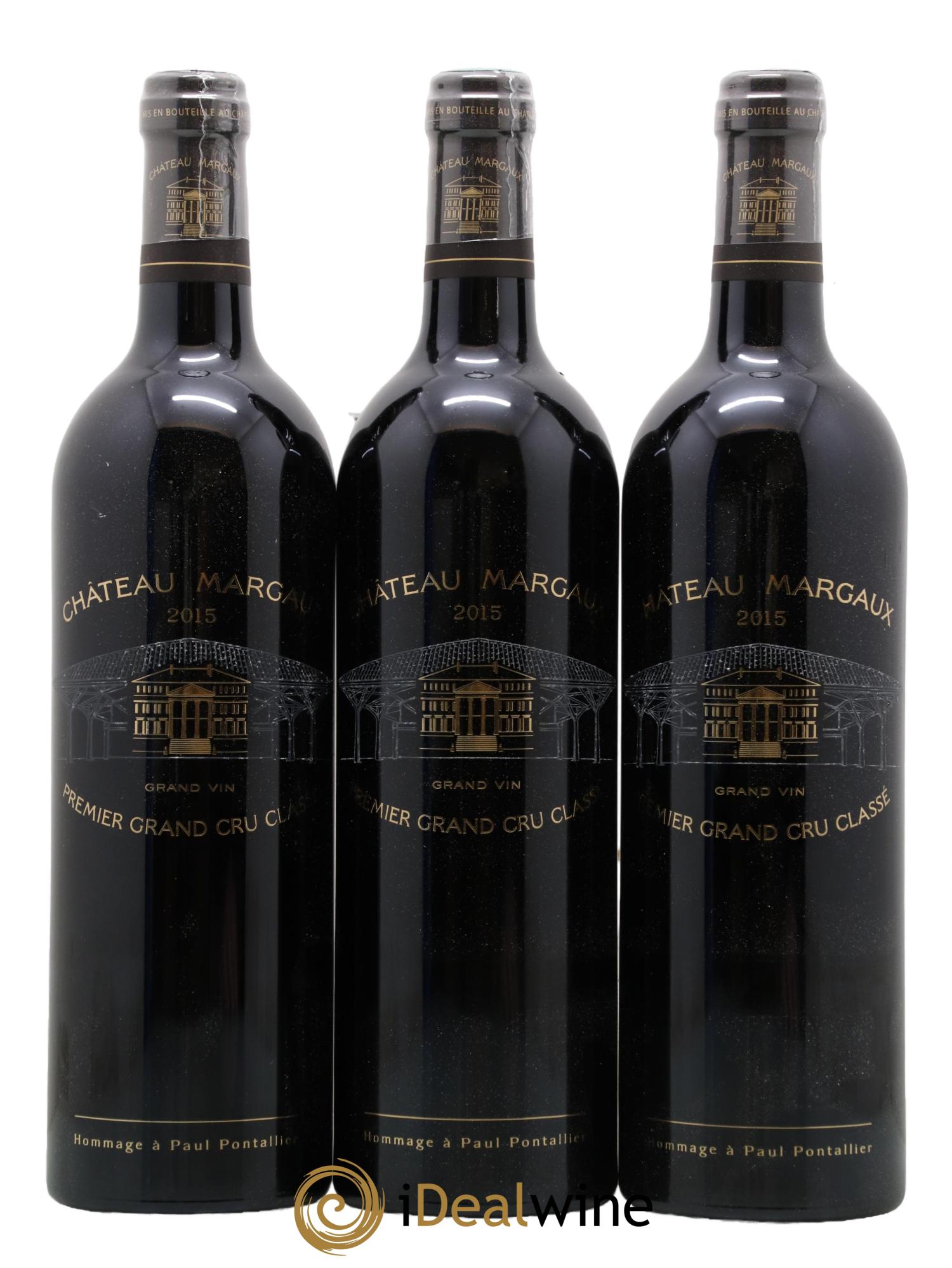 Château Margaux 1er Grand Cru Classé 2015 - Lot de 6 bouteilles - 1