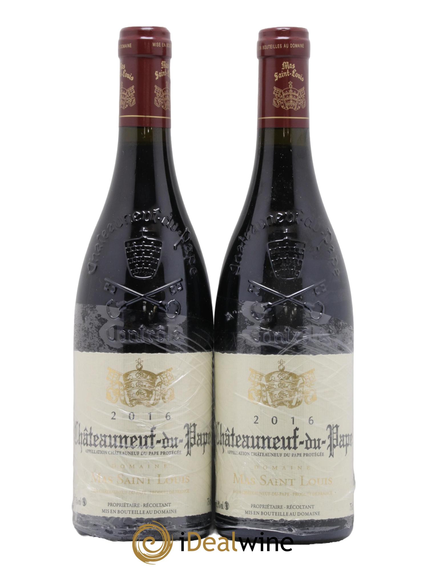 Châteauneuf-du-Pape Tradition Mas Saint-Louis 2016 - Lot de 2 bouteilles - 0