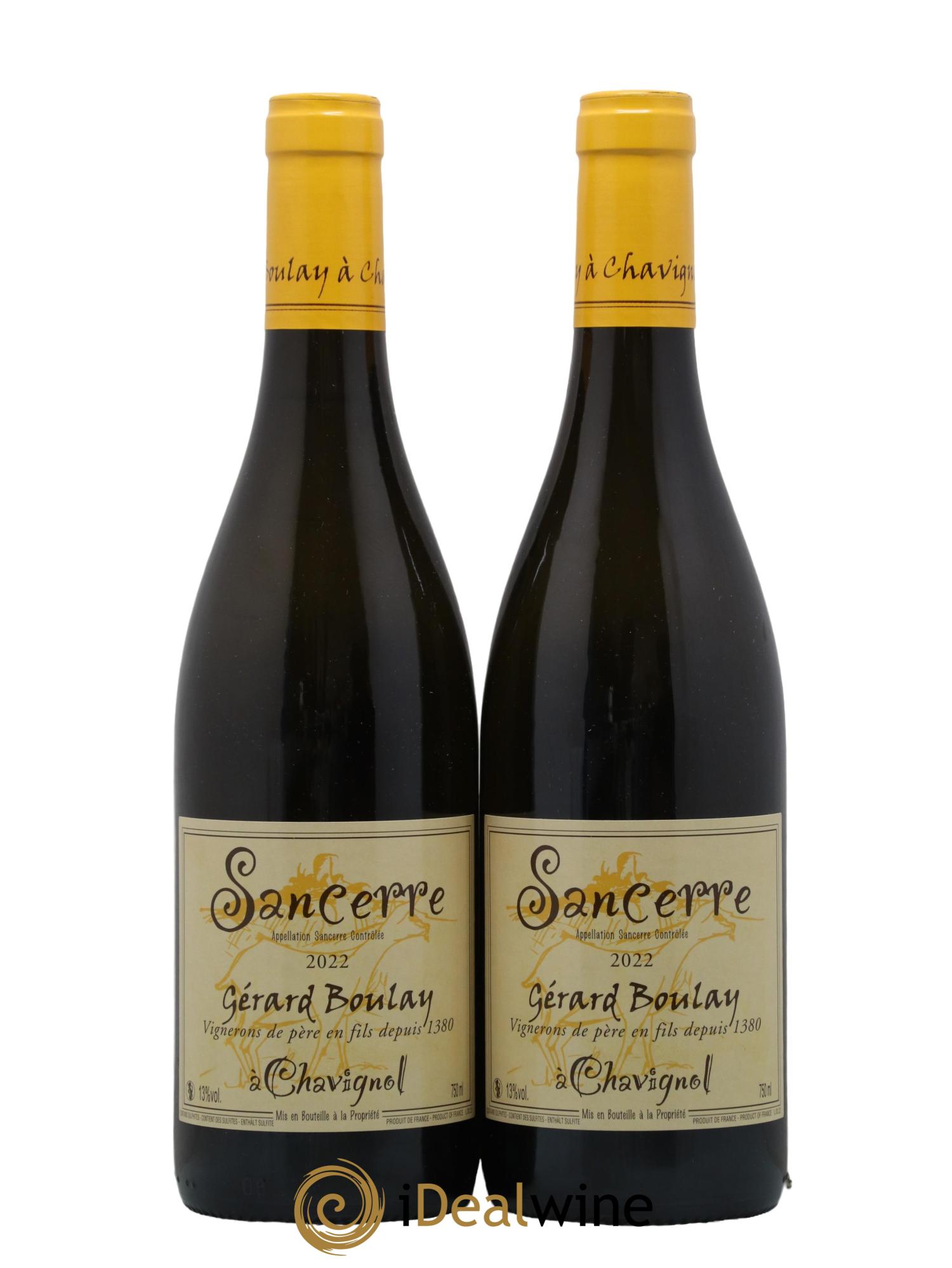 Sancerre Gérard Boulay 2022 - Lot de 2 bouteilles - 0