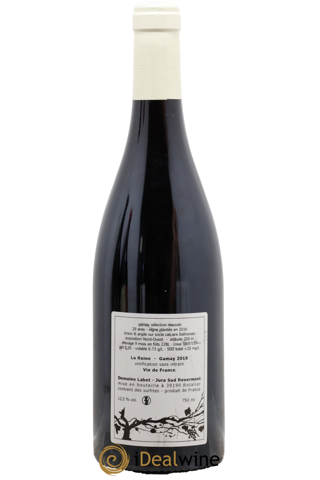 Vin de France Gamay La Reine Labet (Domaine) 2018 - Lot de 1 bouteille - 1