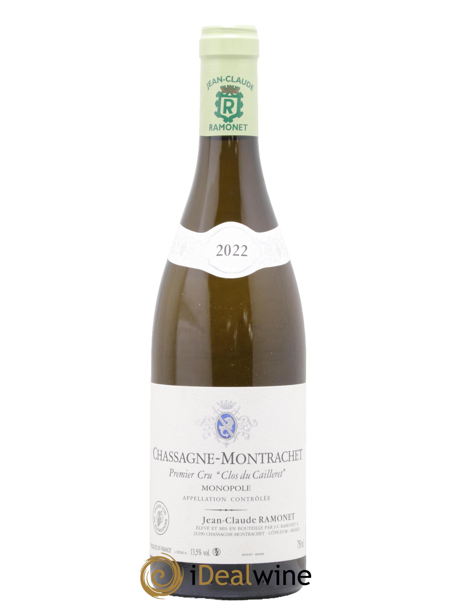 Chassagne-Montrachet 1er Cru Les Caillerets Ramonet (Domaine) 2022 - Lot de 1 bouteille - 0