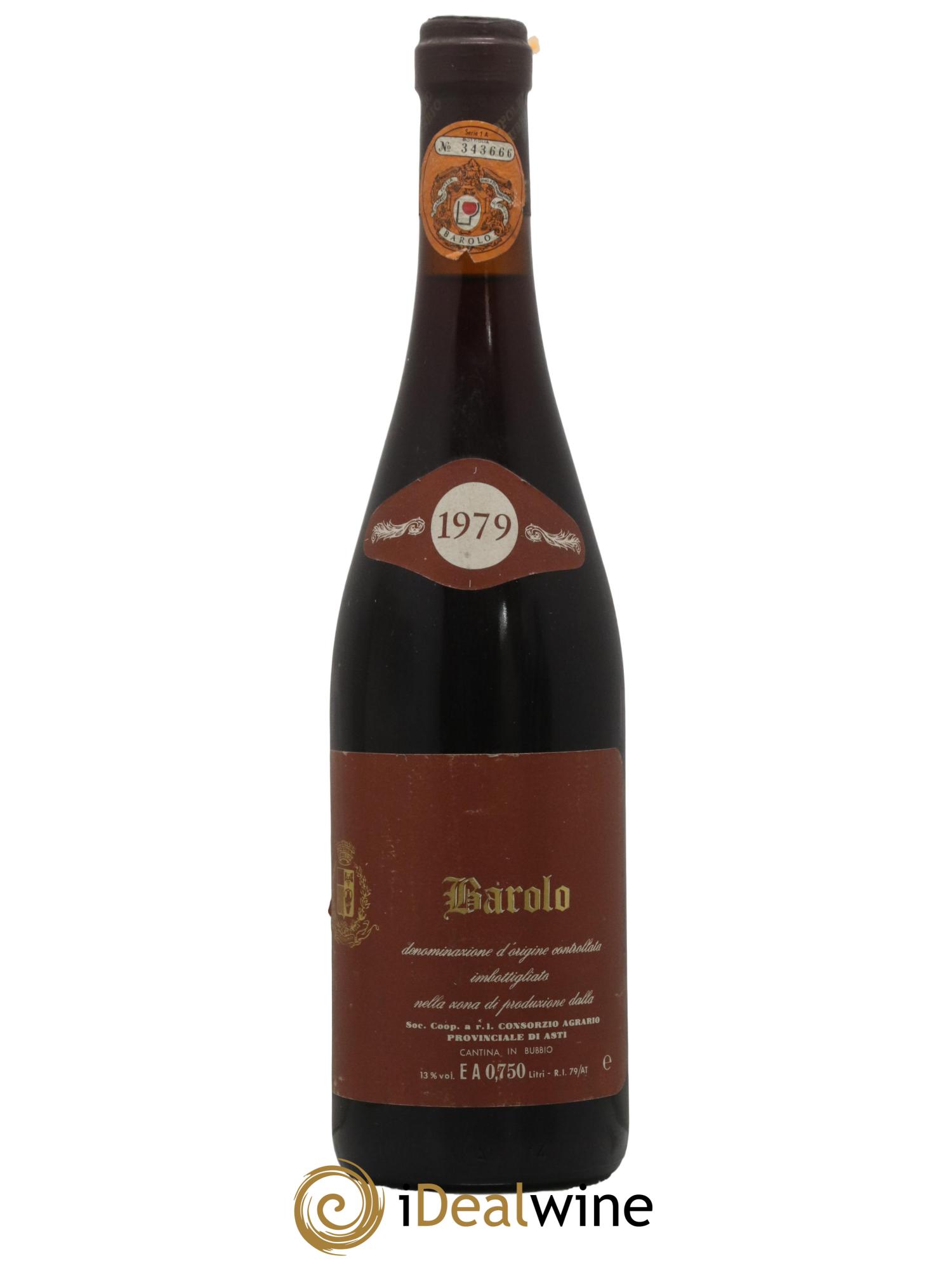 Barolo Consorzio Agrario Asti 1979 - Lot de 1 bouteille - 0
