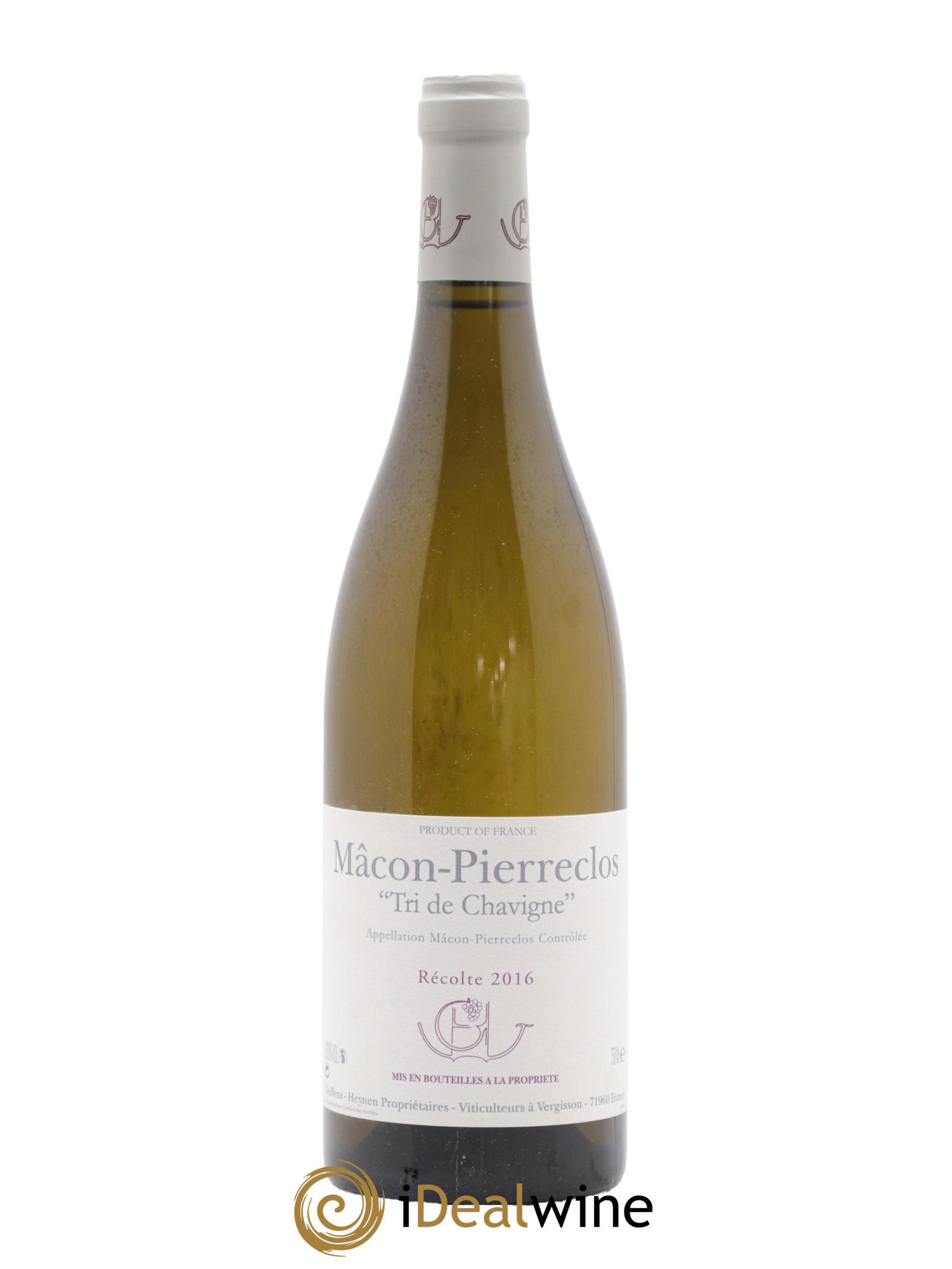 Mâcon-Pierreclos Tri de Chavigne Guffens-Heynen 2016 - Lot de 1 bouteille - 0