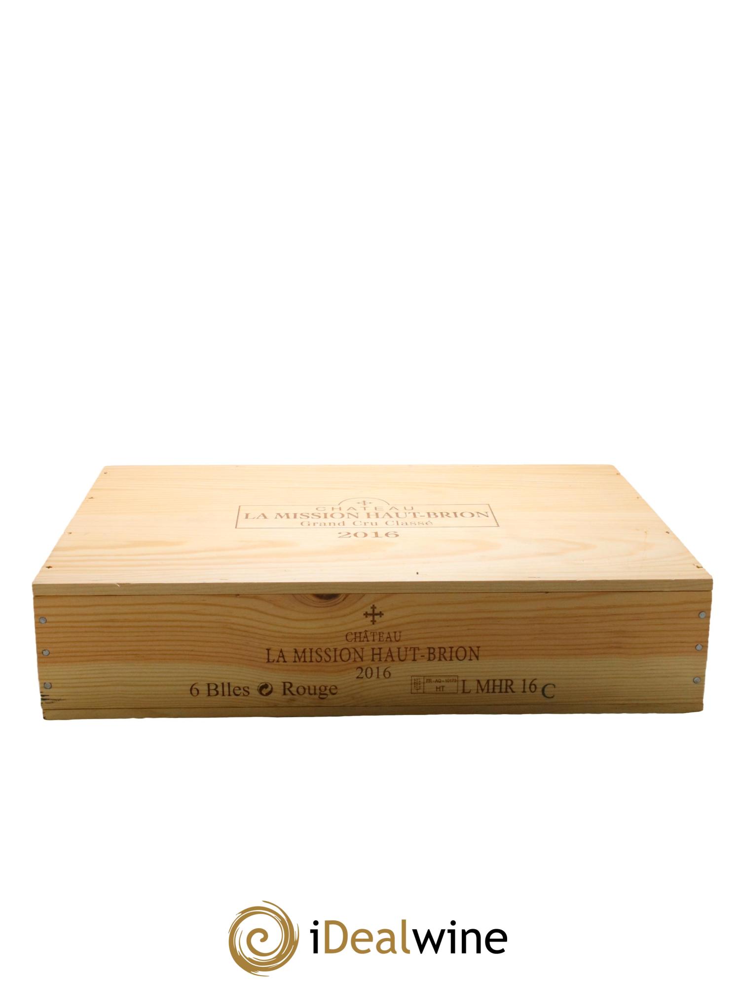 Château la Mission Haut-Brion Cru Classé de Graves 2016 - Lot of 6 bottles - 6
