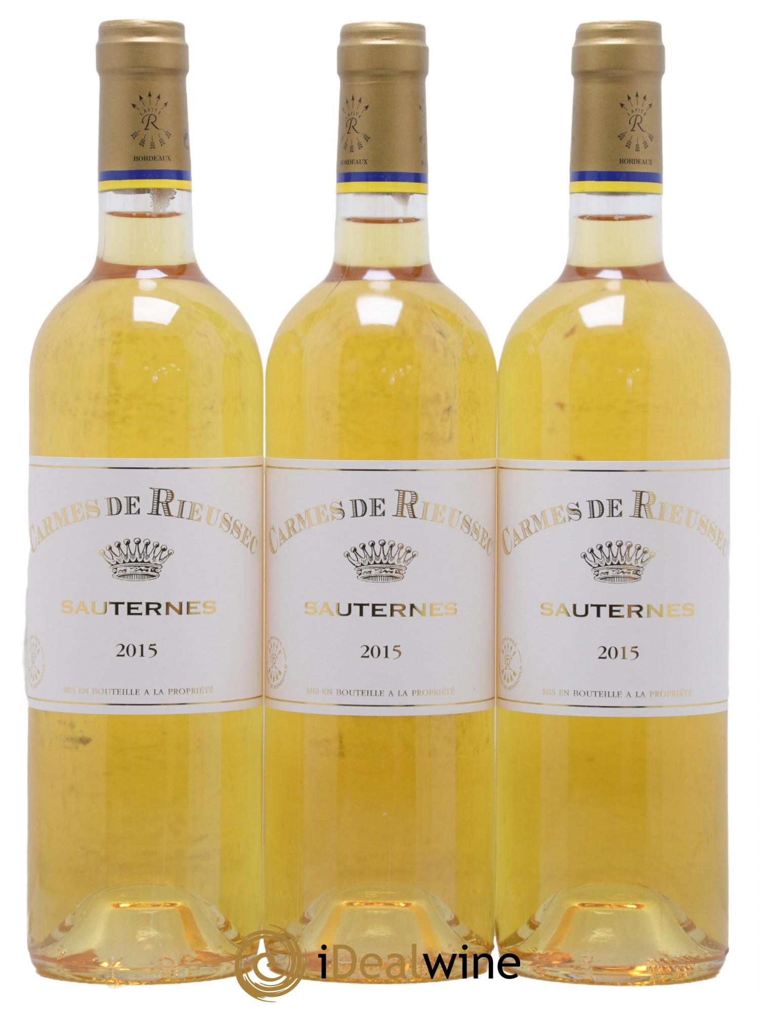 Carmes de Rieussec 2015 - Posten von 3 Flaschen - 0