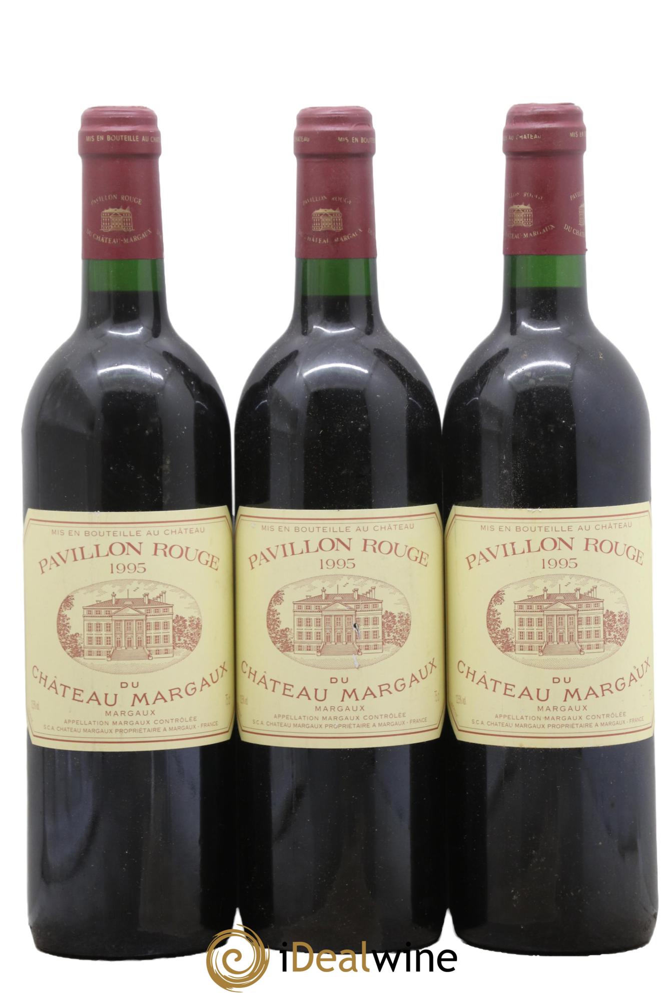 Pavillon Rouge du Château Margaux Second Vin 1995 - Lot of 3 bottles - 0
