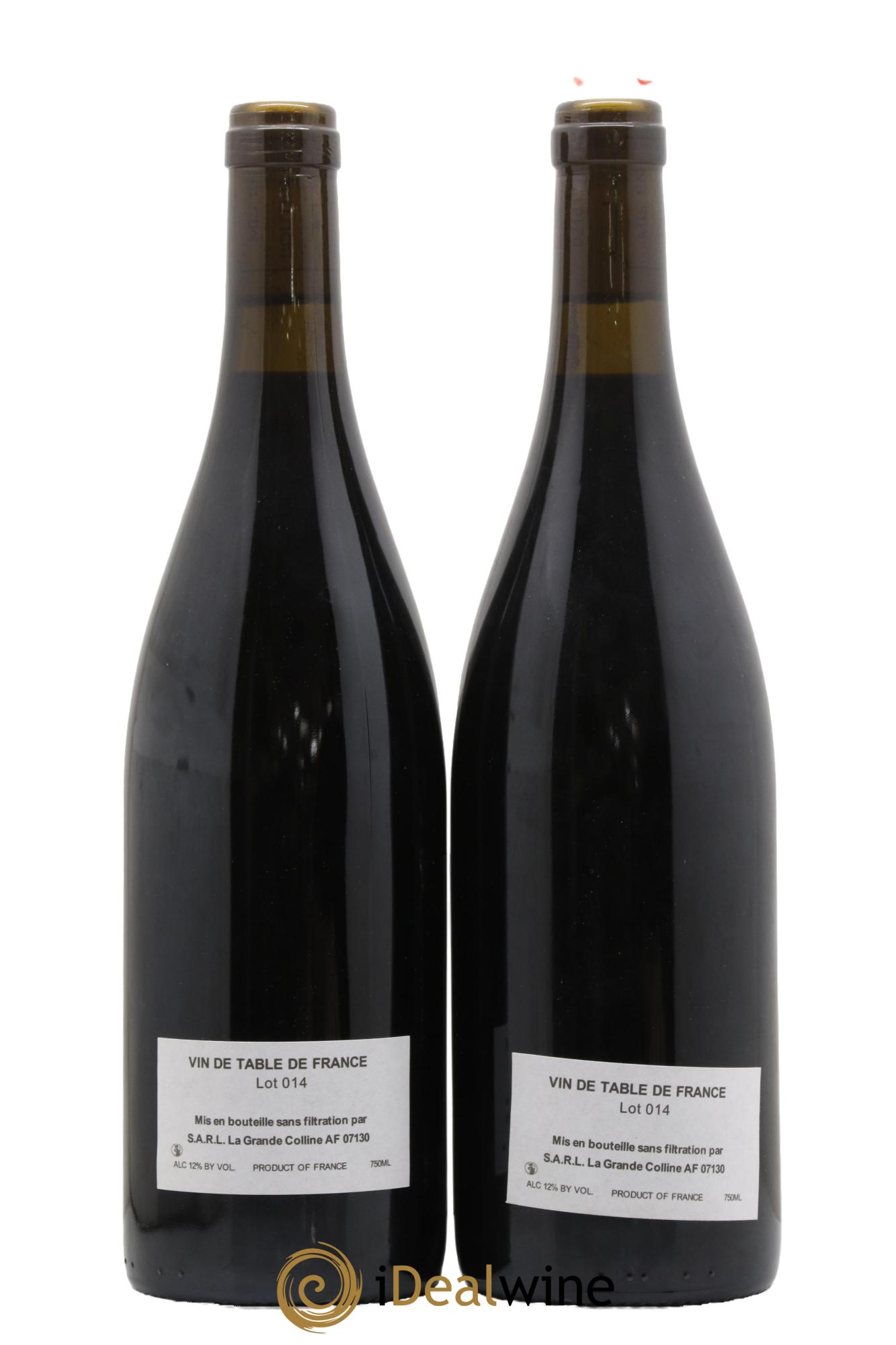 Vin de France (Ex Cornas) Hirotake Ooka - Domaine La Grande Colline 2014 - Lot de 2 bouteilles - 1