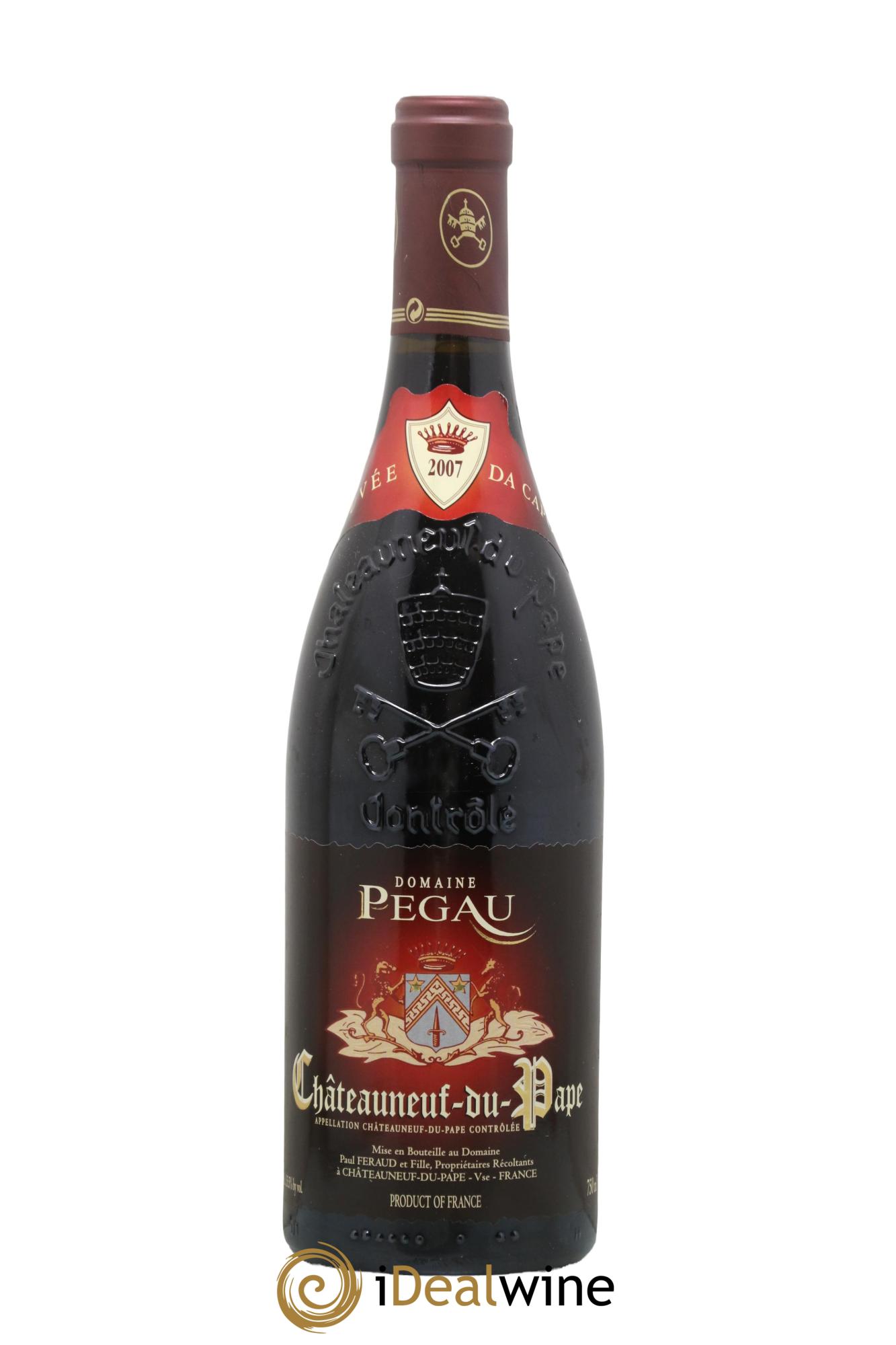 Châteauneuf-du-Pape Domaine du Pégau Cuvée Da Capo Paul et Laurence Féraud 2007 - Lot de 1 bouteille - 0
