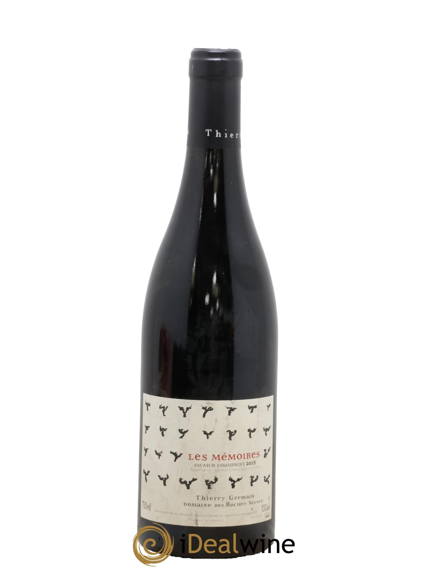 Saumur-Champigny Les Mémoires Domaine des Roches Neuves - Thierry Germain 2015 - Lot de 1 bouteille - 0