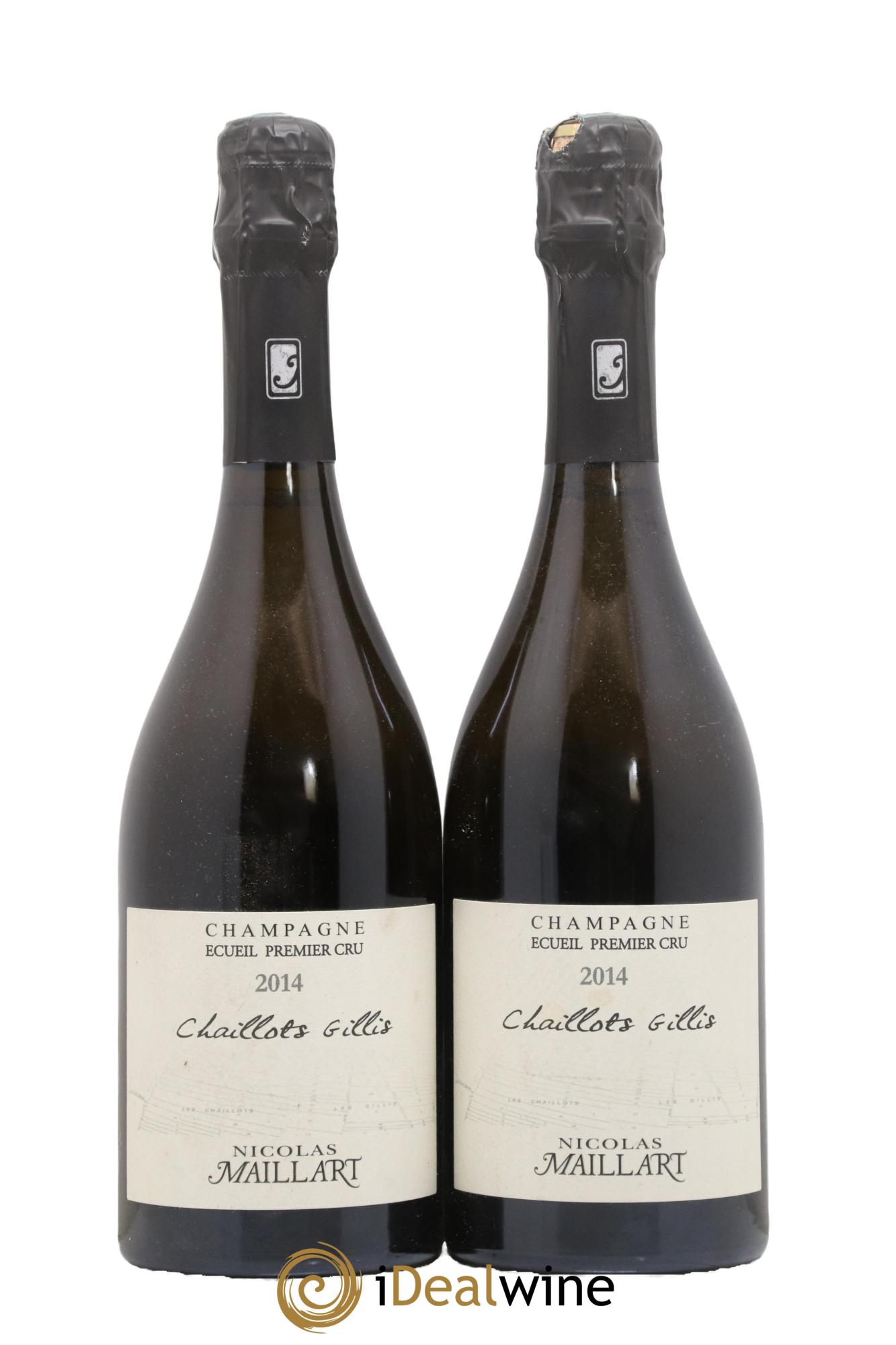 Champagne Chaillots Gillis Nicolas Maillart 2014 - Lot de 2 bouteilles - 0