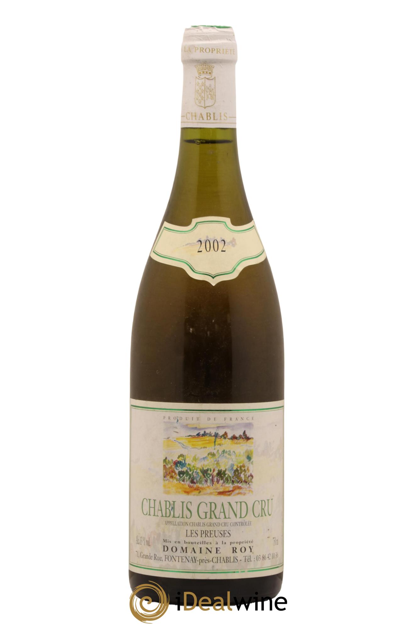 Chablis Grand Cru Les Preuses Domaine Roy 2002 - Lot de 1 bouteille - 0