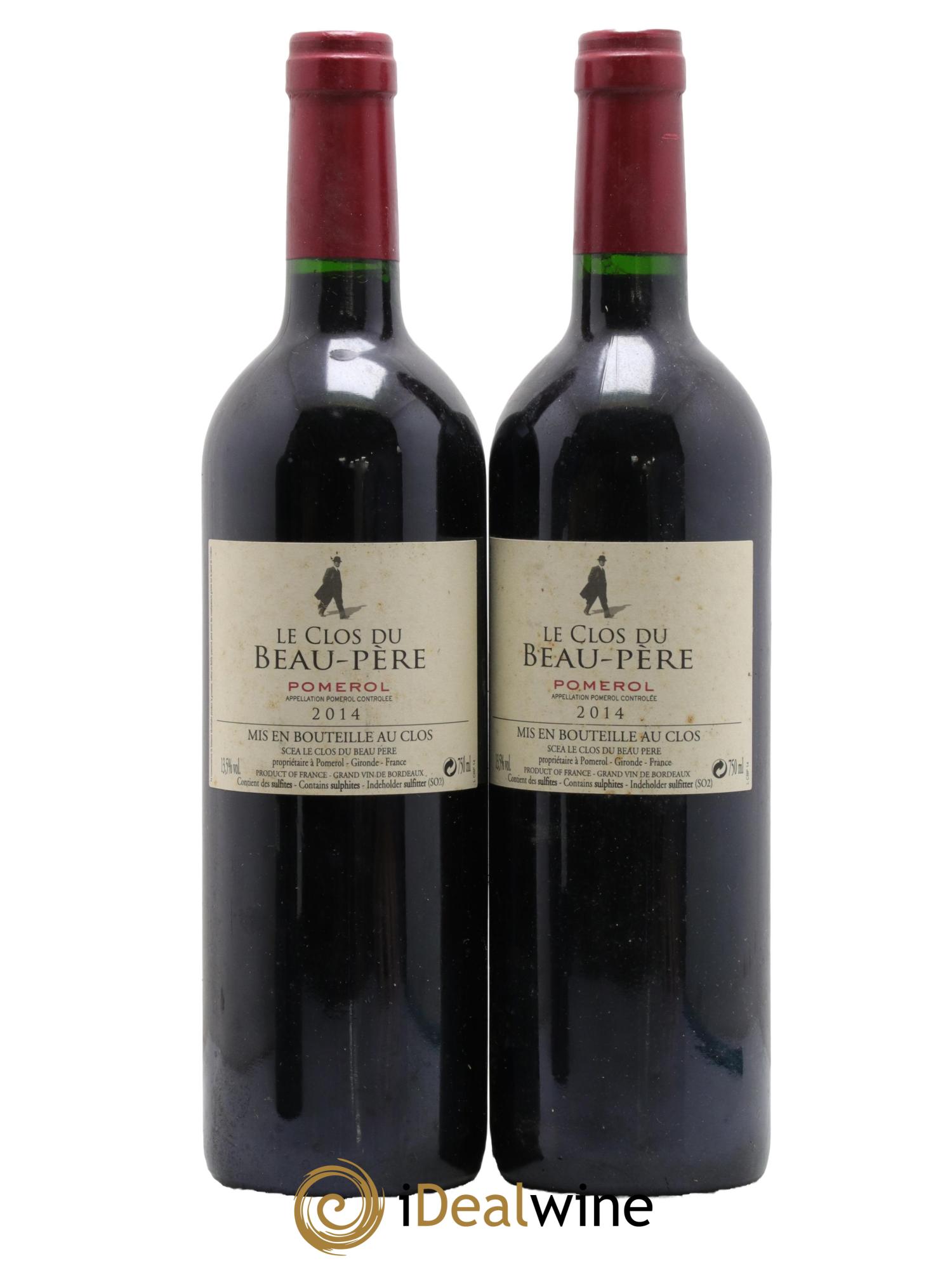 Pomerol Clos du Beau Pere 2014 - Lot of 2 bottles - 0