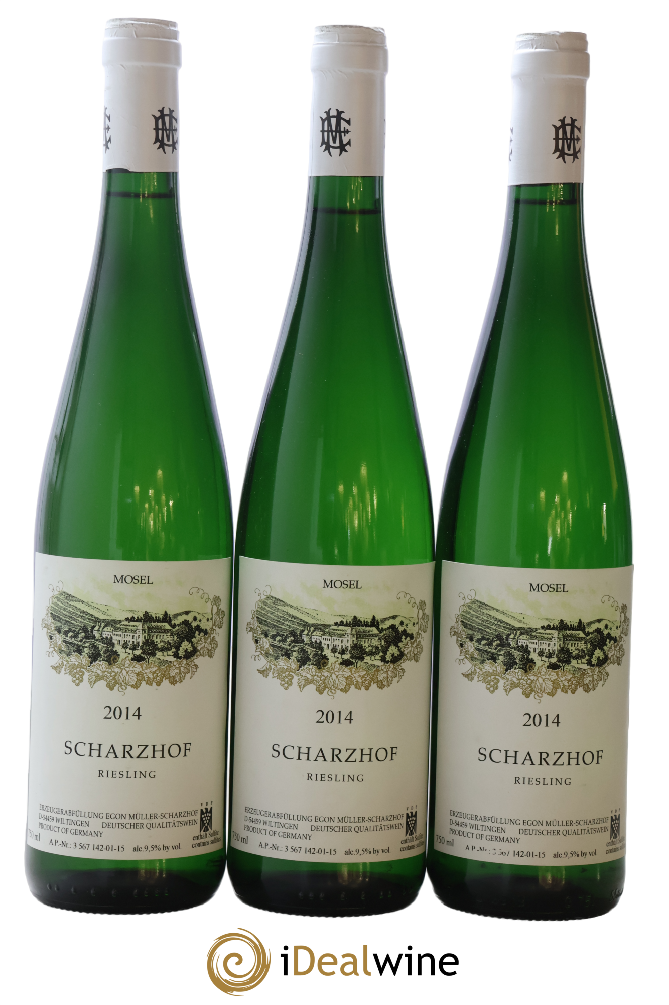 Riesling Scharzhof Egon Muller 2014 - Lot of 3 bottles - 0