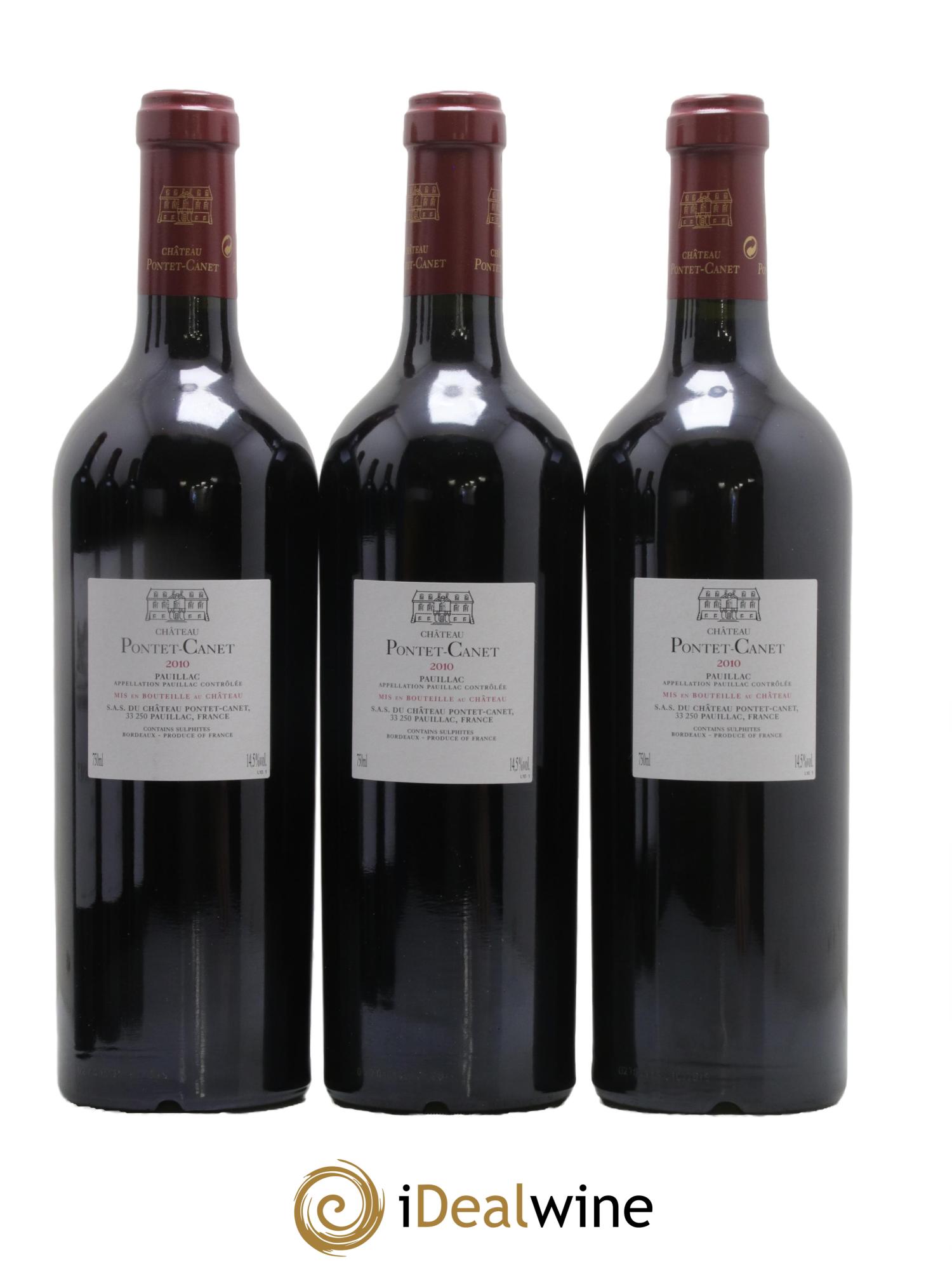 Château Pontet Canet 5ème Grand Cru Classé 2010 - Lotto di 6 bottiglie - 2
