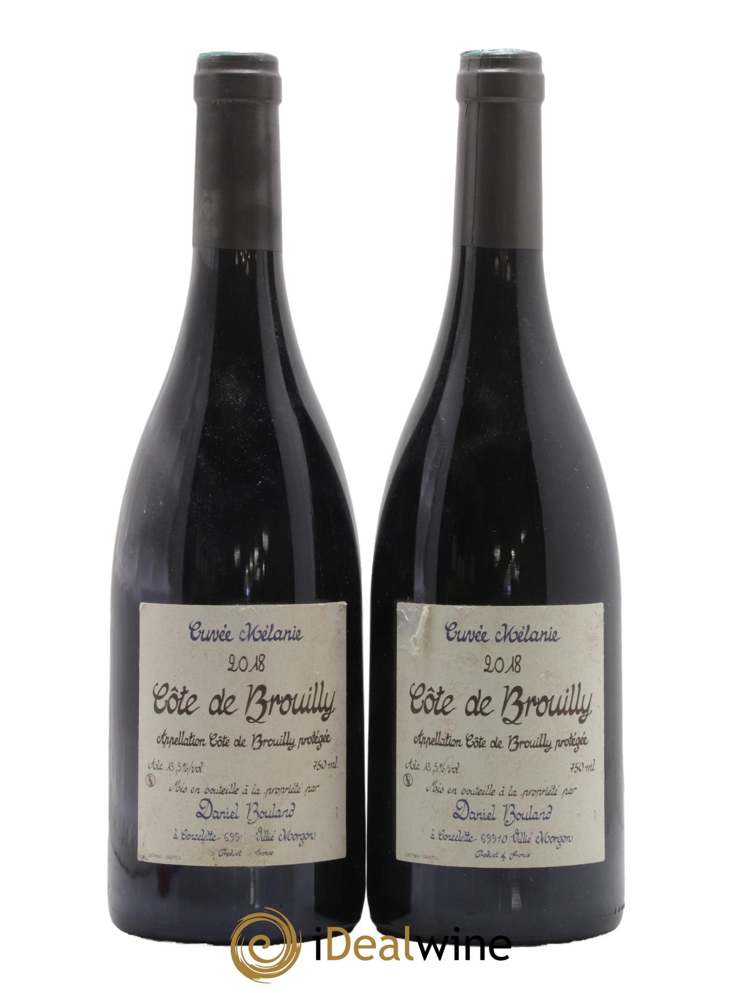 Côte de Brouilly Cuvée Mélanie Daniel Bouland (Domaine) 2018 - Lot de 2 bouteilles - 0