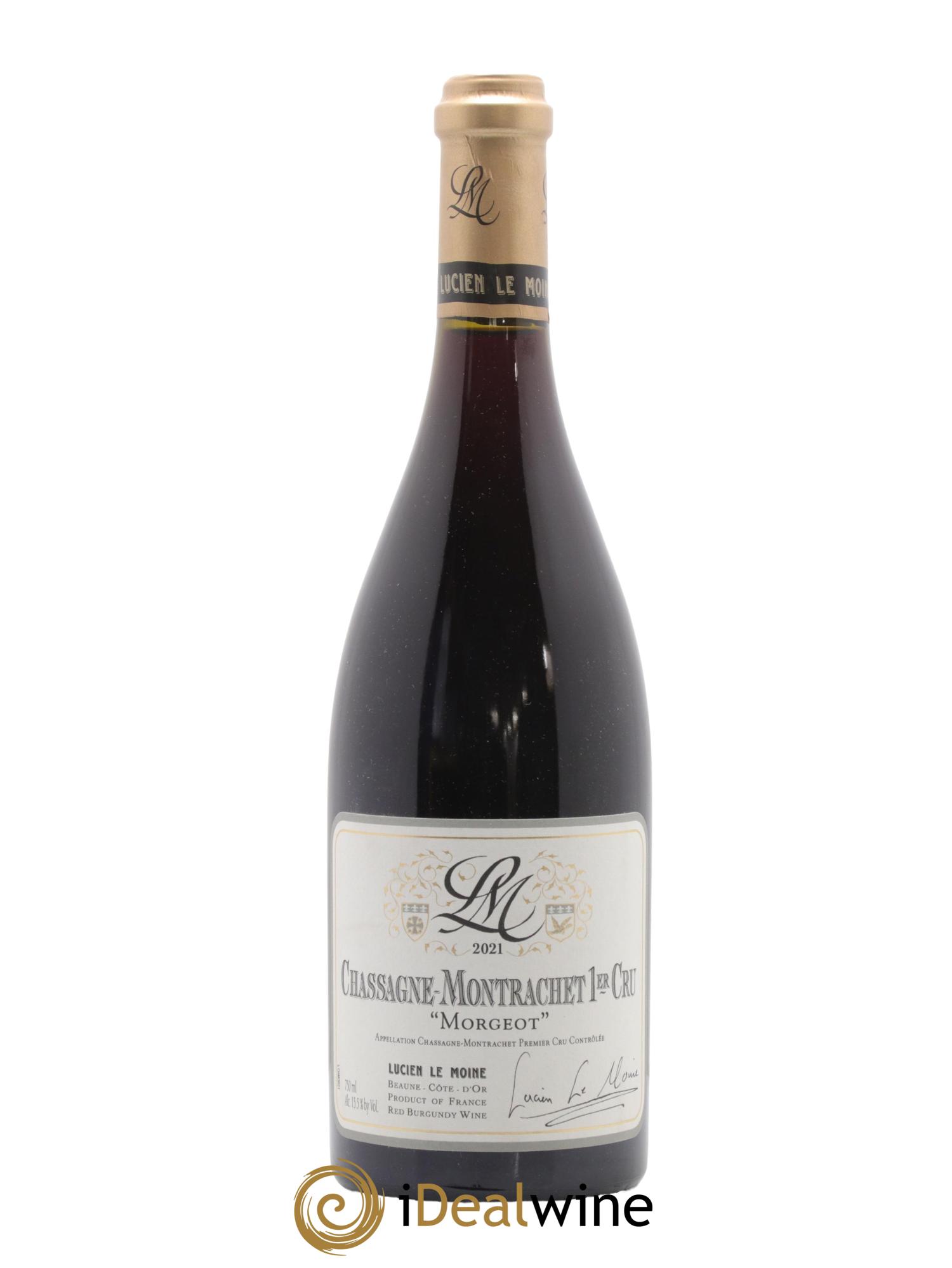 Chassagne-Montrachet 1er Cru Morgeot Domaine Lucien Le Moine 2021 - Lot de 1 bouteille - 0