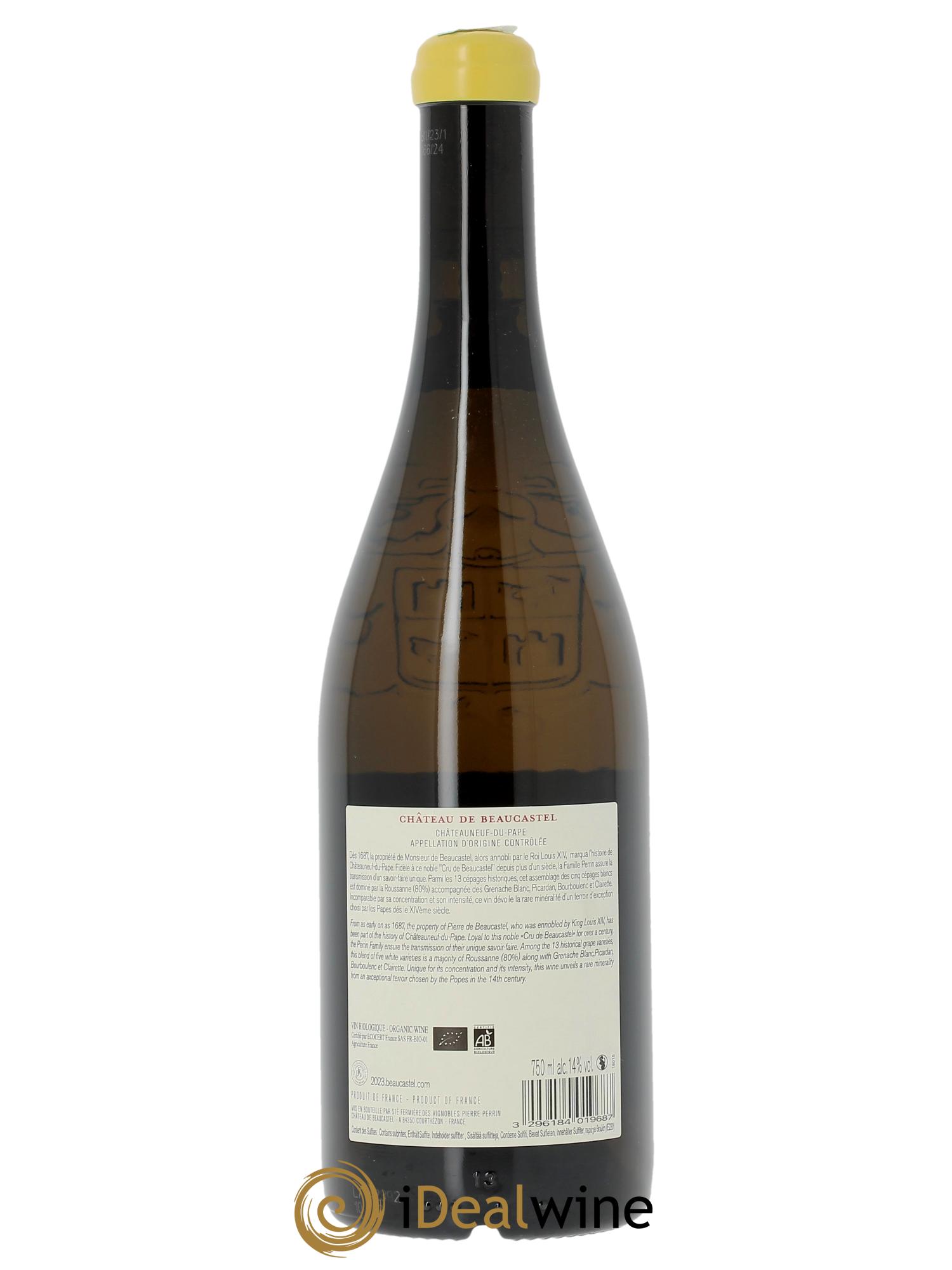 Châteauneuf-du-Pape Château de Beaucastel Famille Perrin  2023 - Lot de 1 bouteille - 1