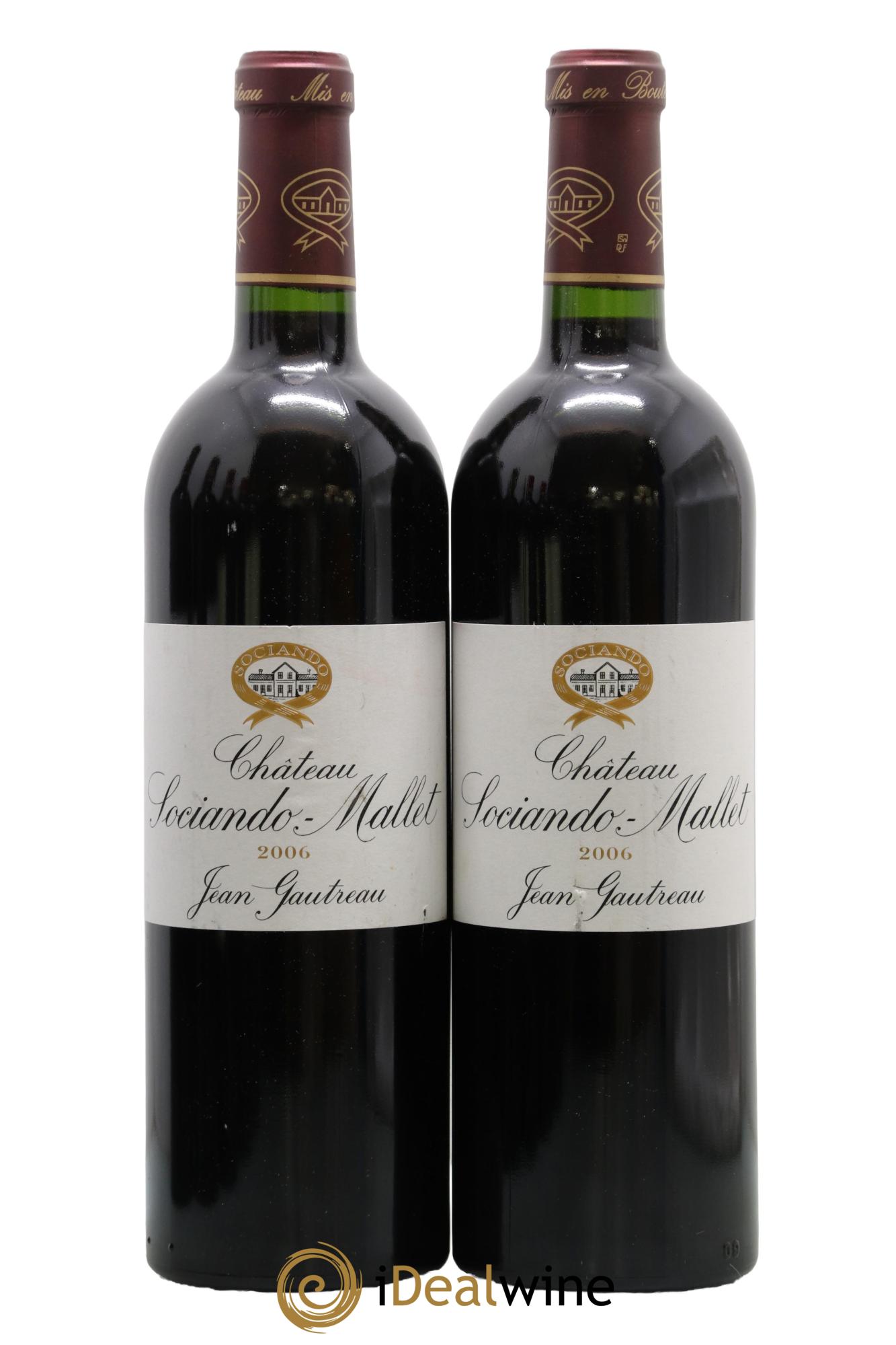 Château Sociando Mallet 2006 - Lot de 2 bouteilles - 0
