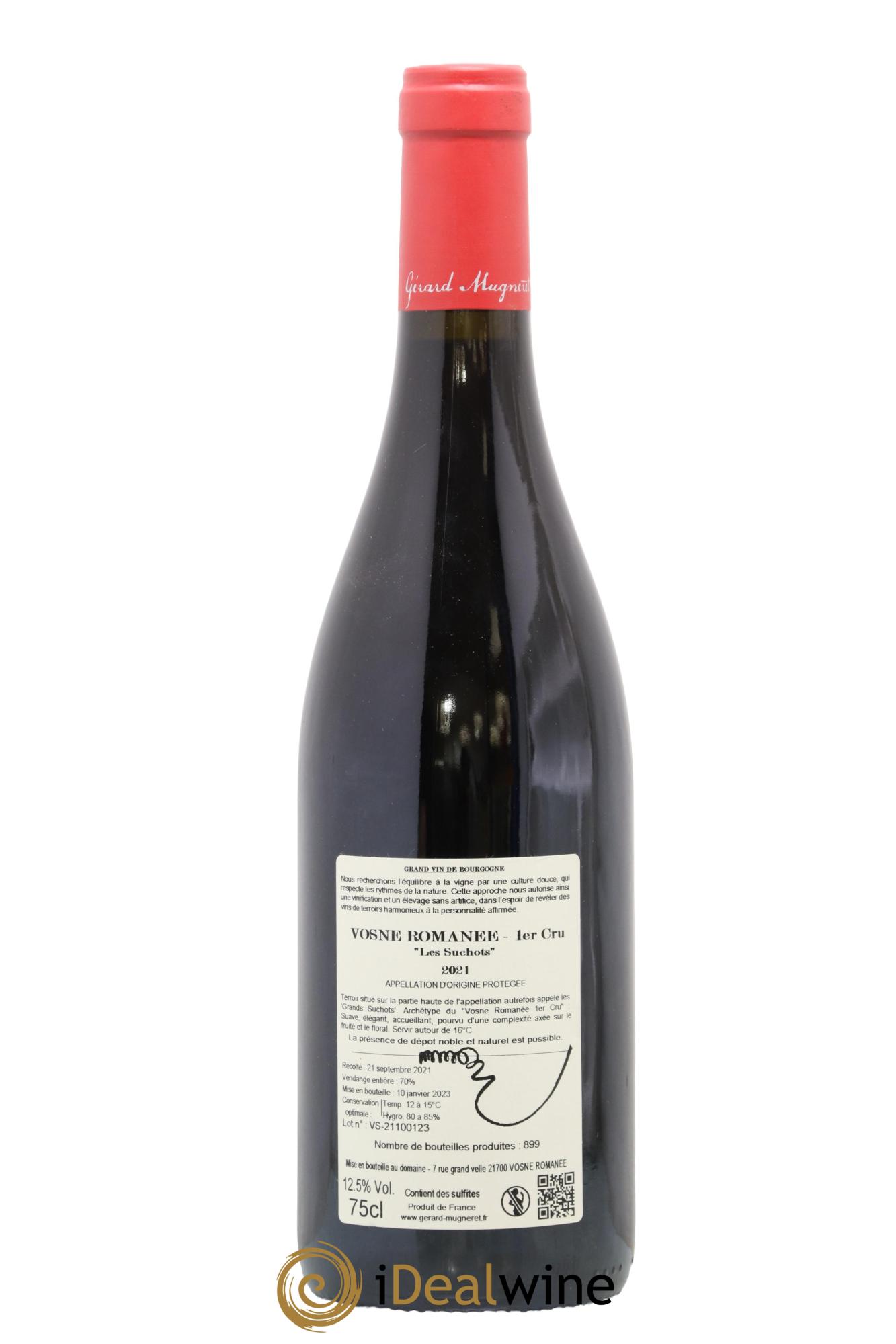 Vosne-Romanée 1er Cru Les Suchots Gérard Mugneret 2021 - Lot de 1 bouteille - 1