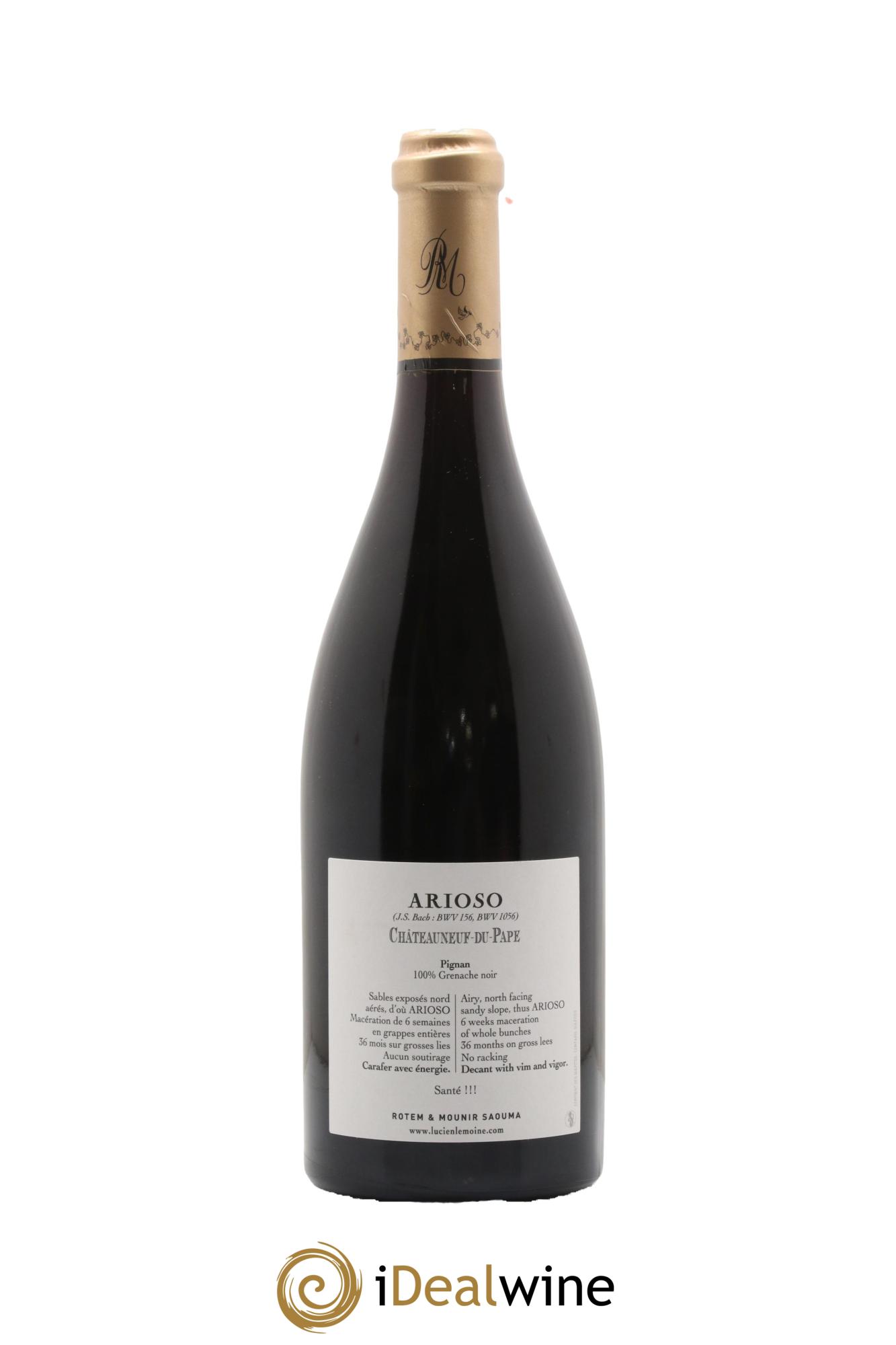 Châteauneuf-du-Pape Arioso Rotem & Mounir Saouma 2020 - Lot de 1 bouteille - 1