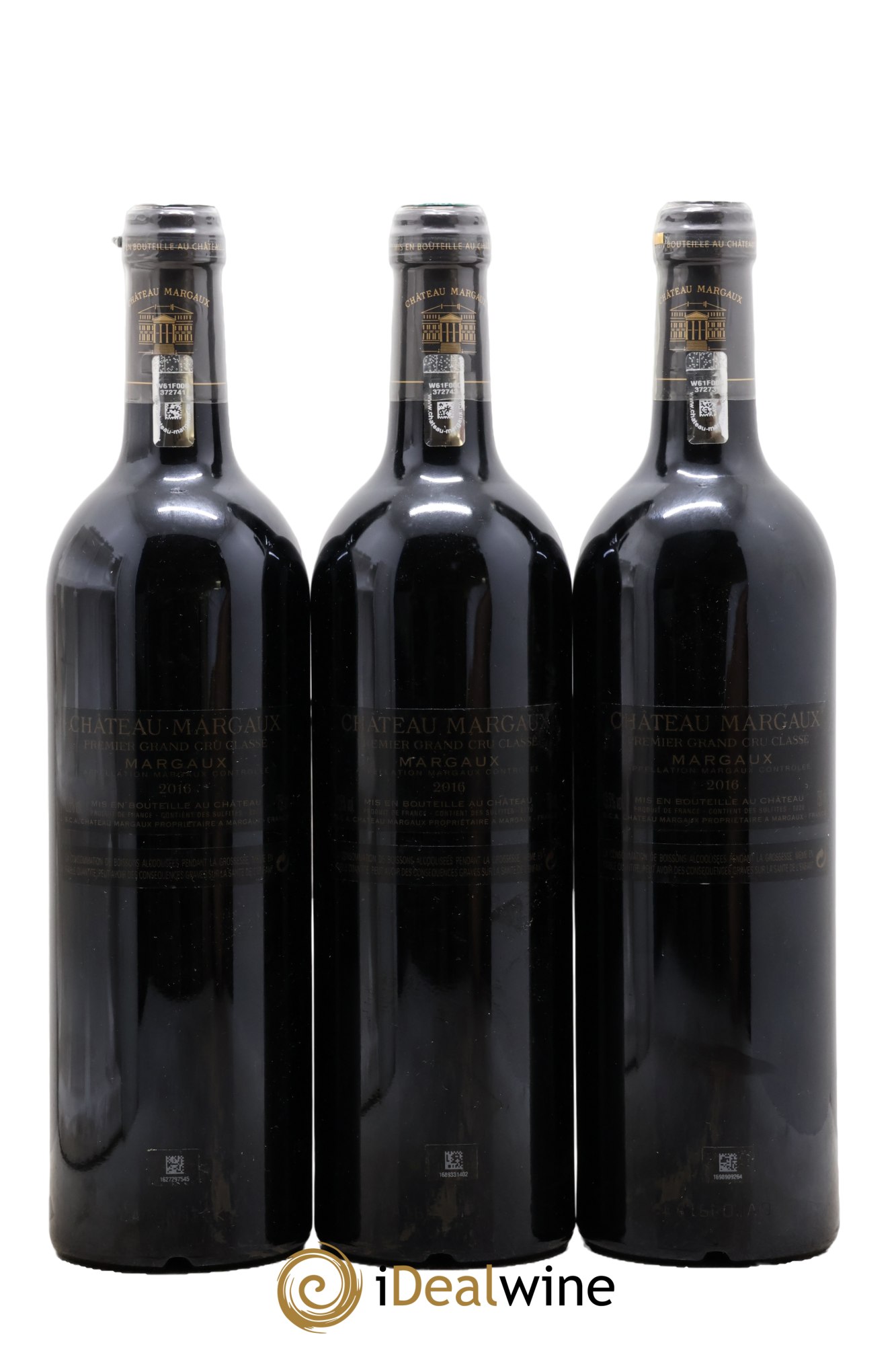 Château Margaux 1er Grand Cru Classé 2016 - Lot de 3 bouteilles - 1