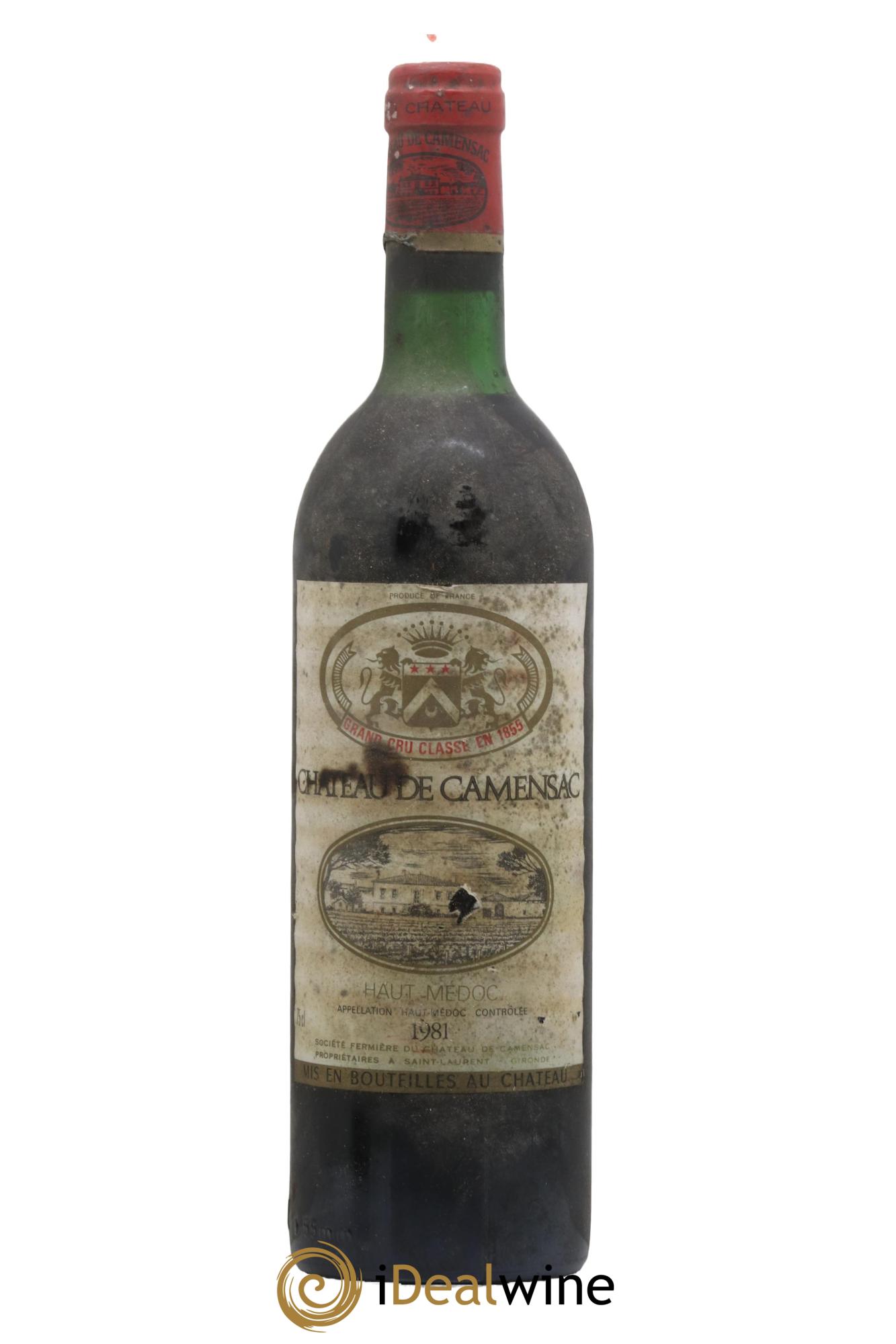 Château Camensac 5ème Grand Cru Classé 1981 - Lot de 1 bouteille - 0