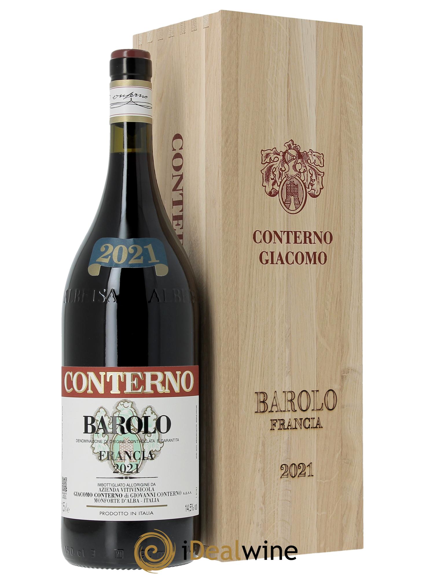 Barolo DOCG Cascina Francia Giacomo Conterno 2021 - Lot de 1 magnum - 0