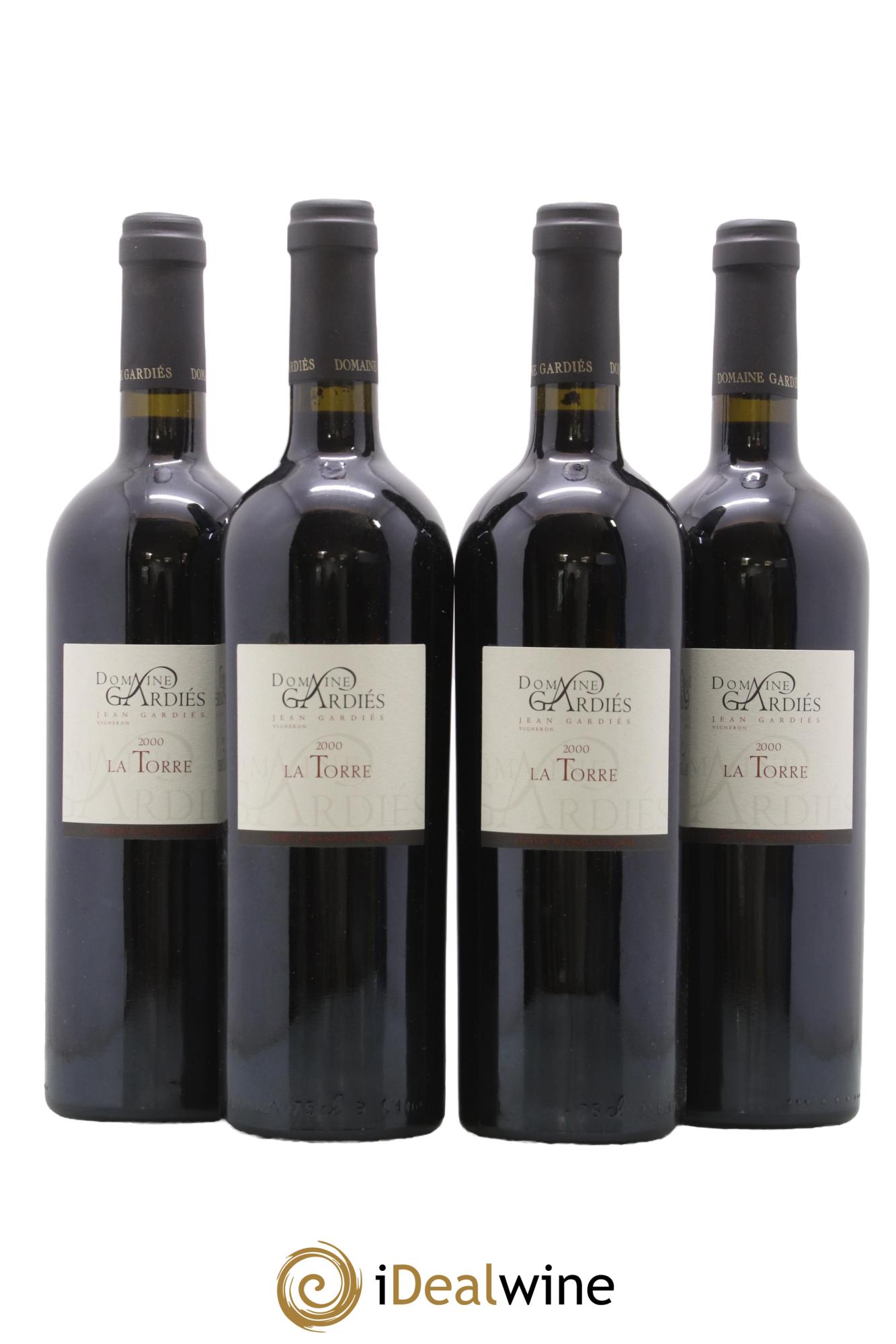 Côtes du Roussillon Gardiés (Domaine) La Torre 2000 - Lot of 4 bottles - 0