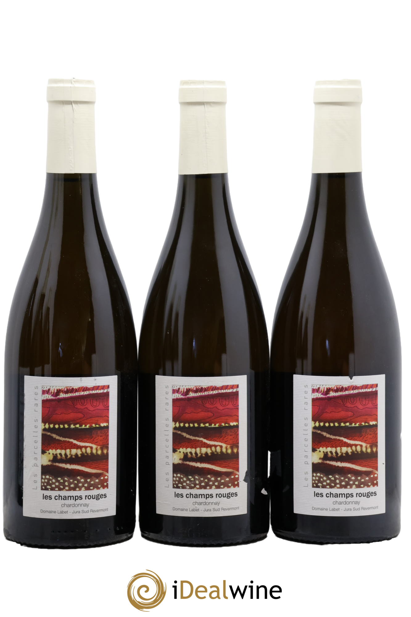 Côtes du Jura Chardonnay Les Champs Rouges Romain - Julien - Charline Labet 2016 - Lot of 3 bottles - 0
