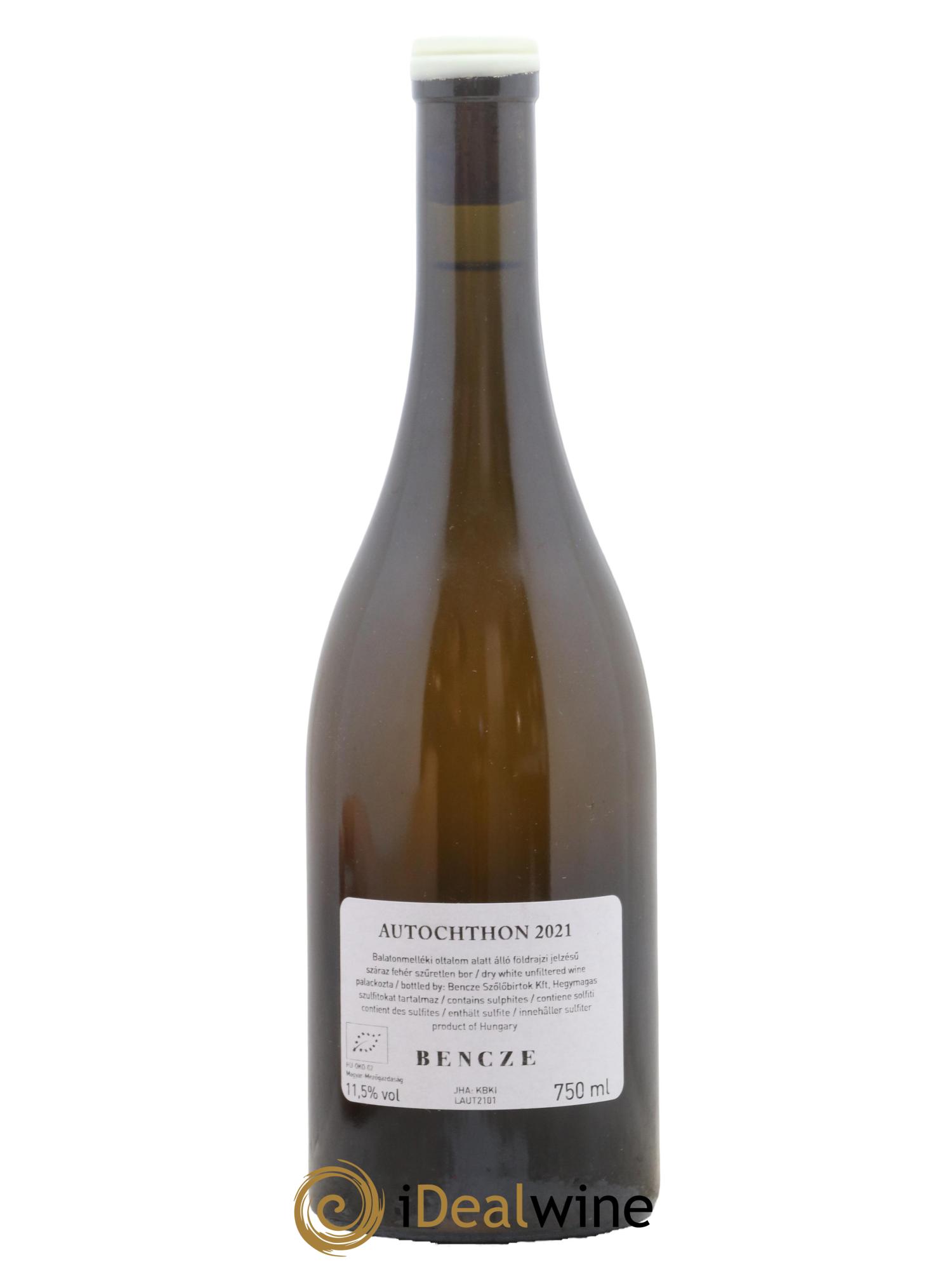 Hongrie Autochthon Bencze Csaladi Birtok 2021 - Lot de 1 bouteille - 1