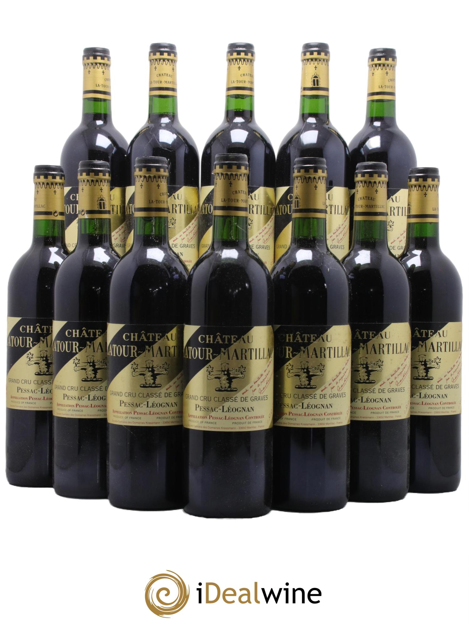 Château Latour-Martillac Cru Classé de Graves 1997 - Lot de 12 bouteilles - 0