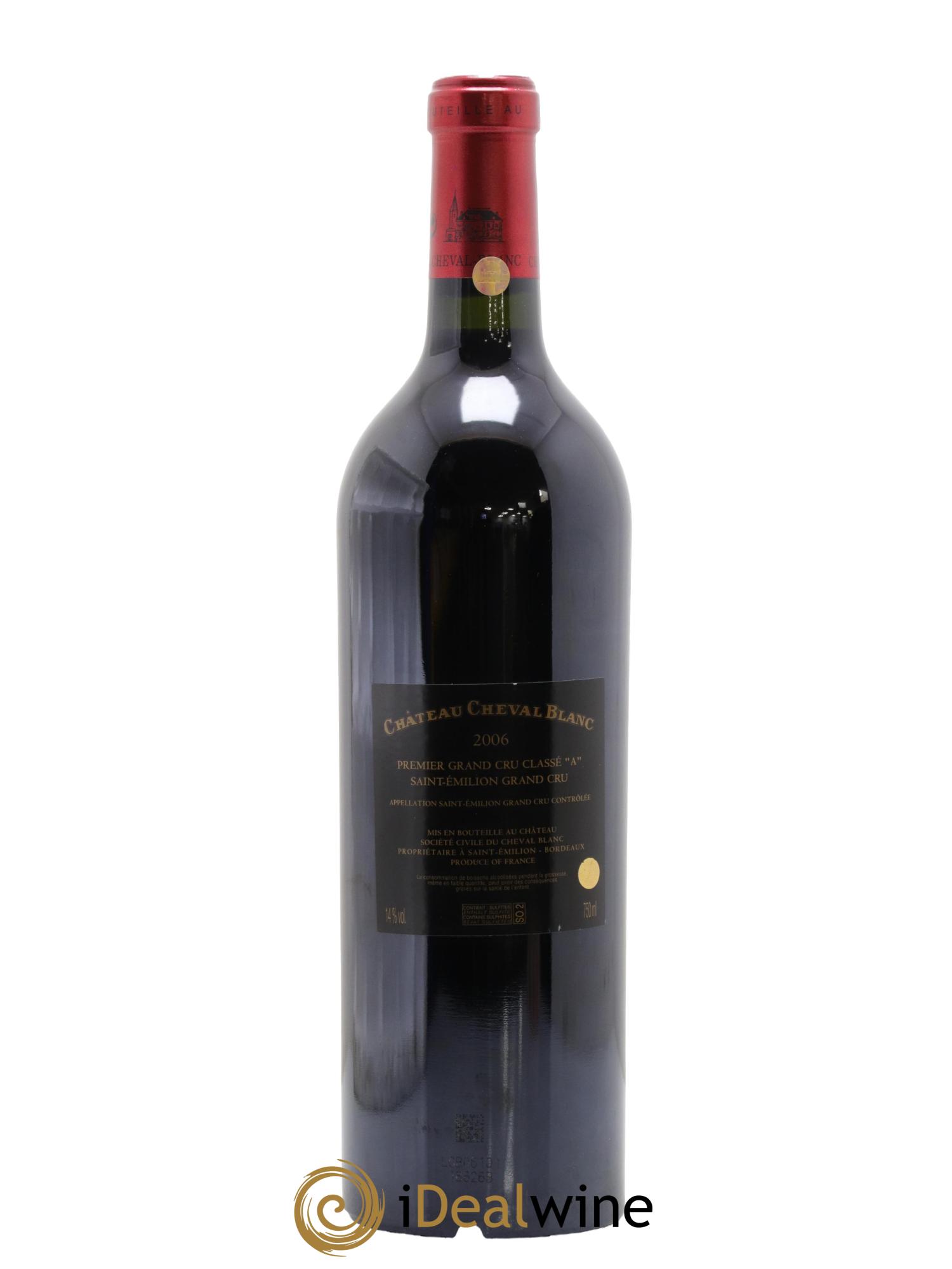 Château Cheval Blanc 1er Grand Cru Classé A 2006 - Lot de 1 bouteille - 1