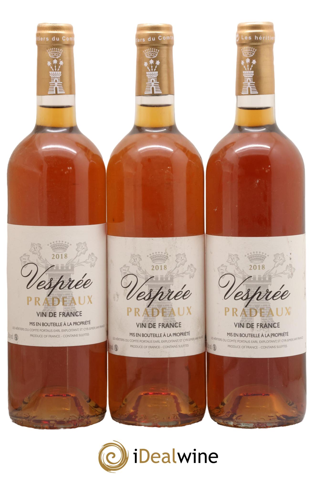 Vin de France Vesprée Château Pradeaux 2018 - Lot de 3 bouteilles - 0