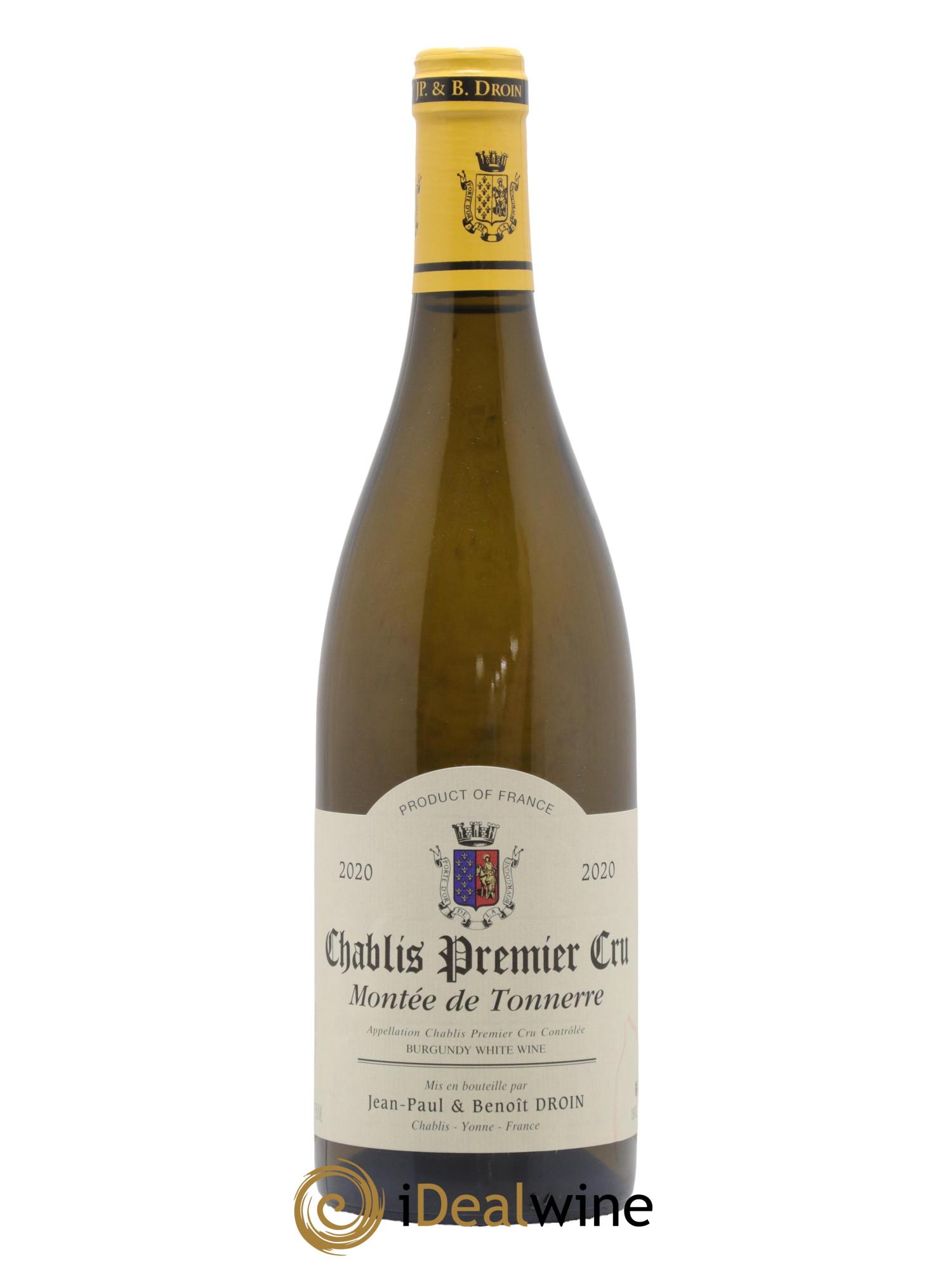 Chablis 1er Cru Montée de Tonnerre Jean-Paul & Benoît Droin (Domaine) 2020 - Posten von 1 Flasche - 0