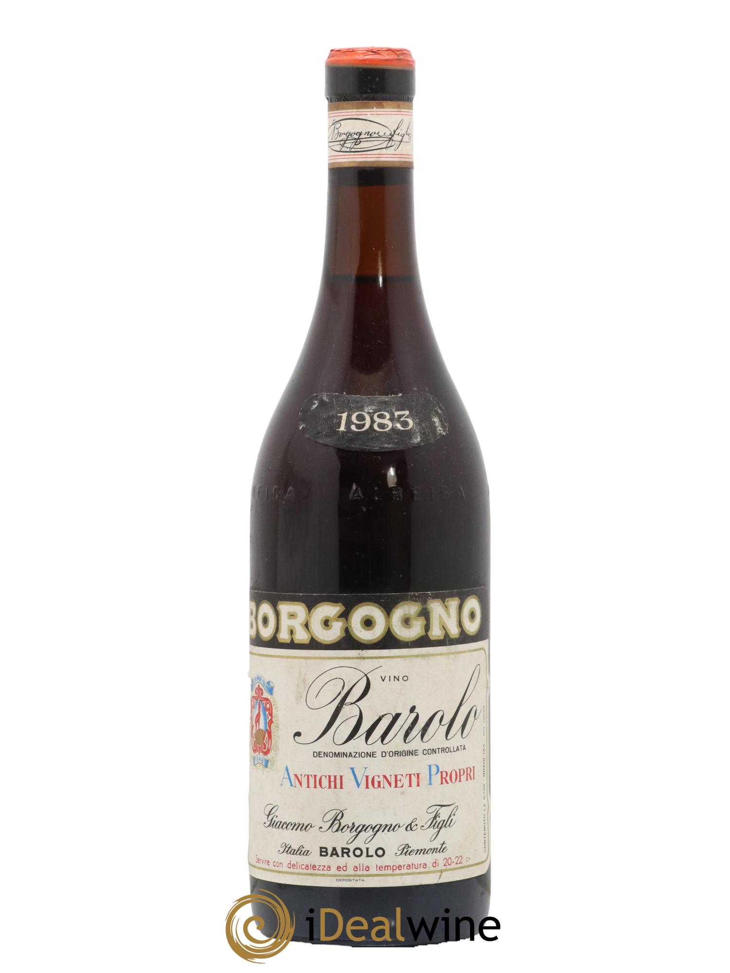 Barolo DOCG Giacomo Borgogno Anticchi vigneti 1983 - Lot de 1 bouteille - 0