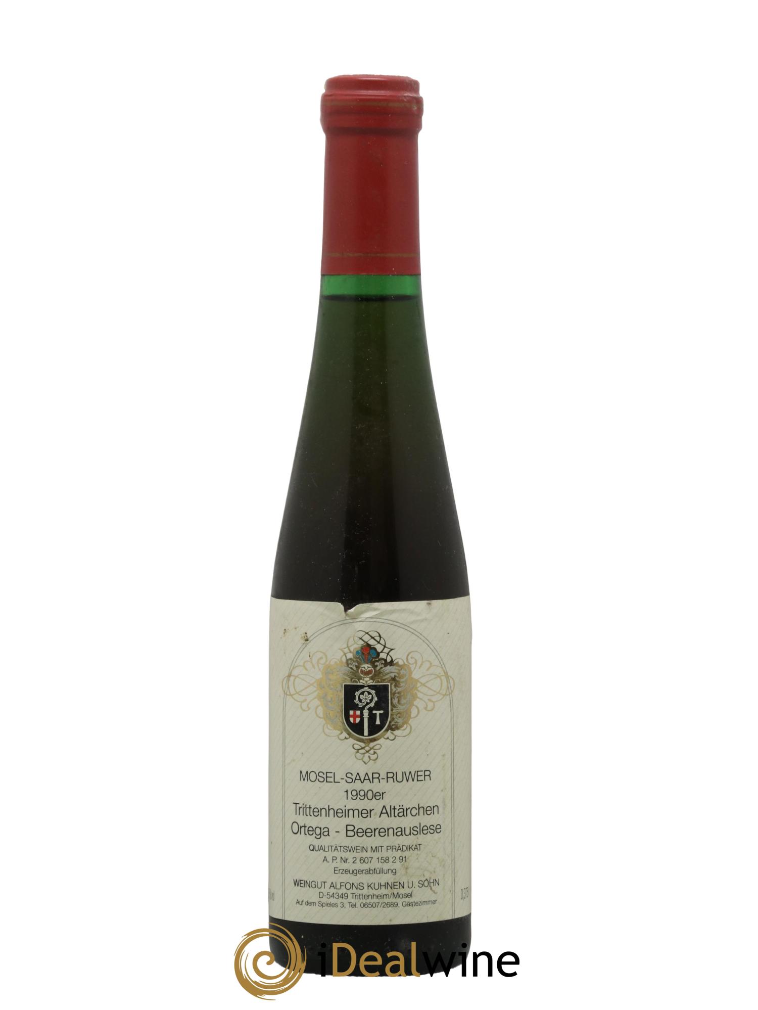 Allemagne Mosel-Saar Trittenheimer Altarchen Ortega Beerenauslese Weingut Alfons Kuhnen u Sohn 1990 - Posten von 1 Demi-Flasche - 0