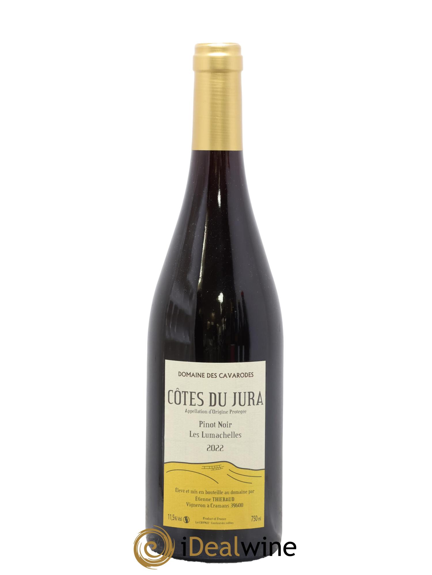 Côtes du Jura Pinot Noir Les Lumachelles Cavarodes (Domaine des) - Etienne Thiébaud 2022 - Lot de 1 bouteille - 0