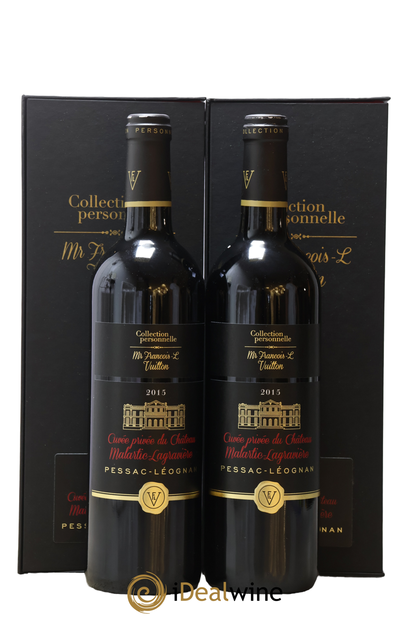 Pessac-Léognan Cuvée Privée Du Château Malartic Lagravière Avec Collection Personnelle Mr François Vuitton 2015 - Lot de 2 bouteilles - 0