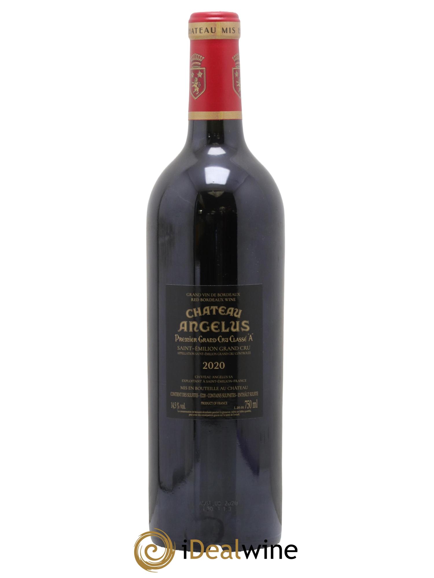 Château Angélus 1er Grand Cru Classé A 2020 - Lot de 1 bouteille - 1