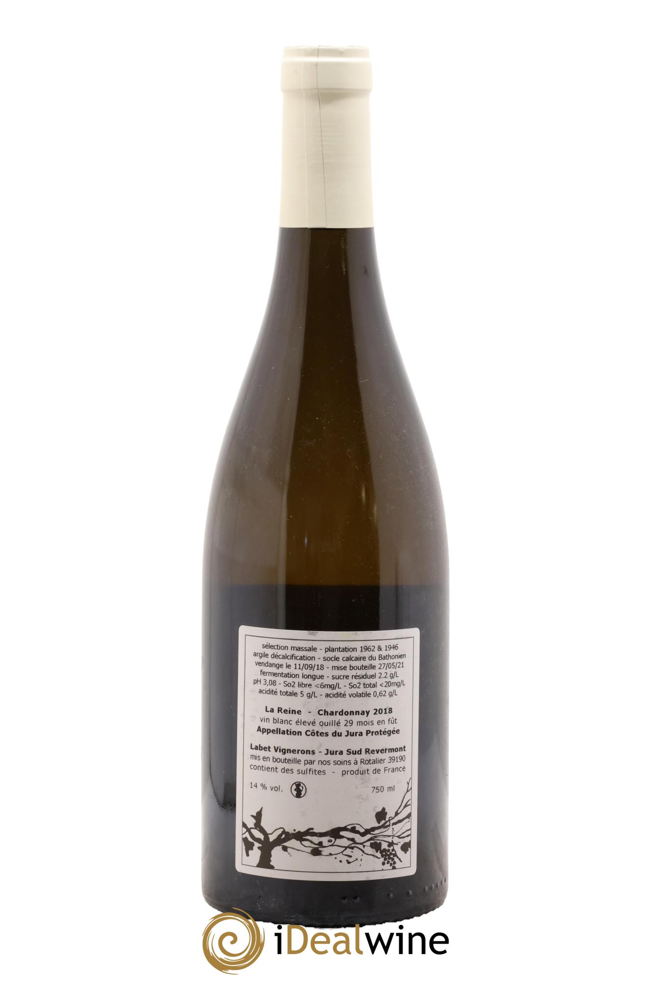 Côtes du Jura Chardonnay La Reine Romain - Julien  - Charline Labet 2018 - Lotto di 1 bottiglia - 1