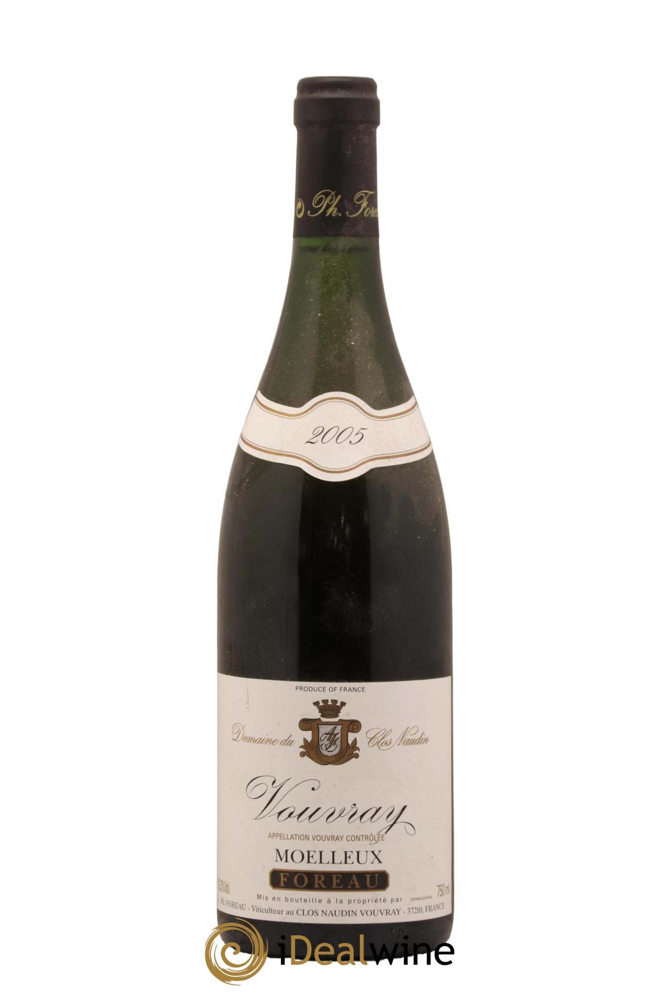 Vouvray Moelleux Clos Naudin - Philippe Foreau 2005 - Posten von 1 Flasche - 0