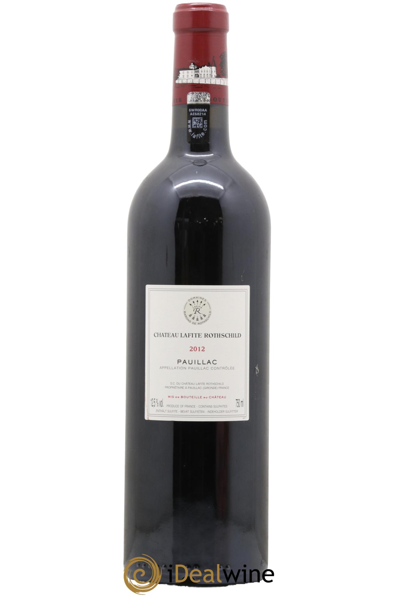 Château Lafite Rothschild 1er Grand Cru Classé 2012 - Lot de 1 bouteille - 1