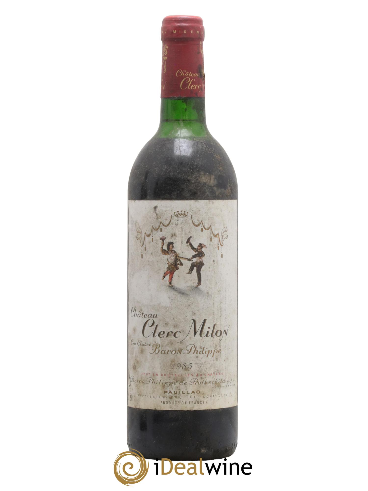 Château Clerc Milon 5ème Grand Cru Classé 1985 - Lot de 1 bouteille - 0