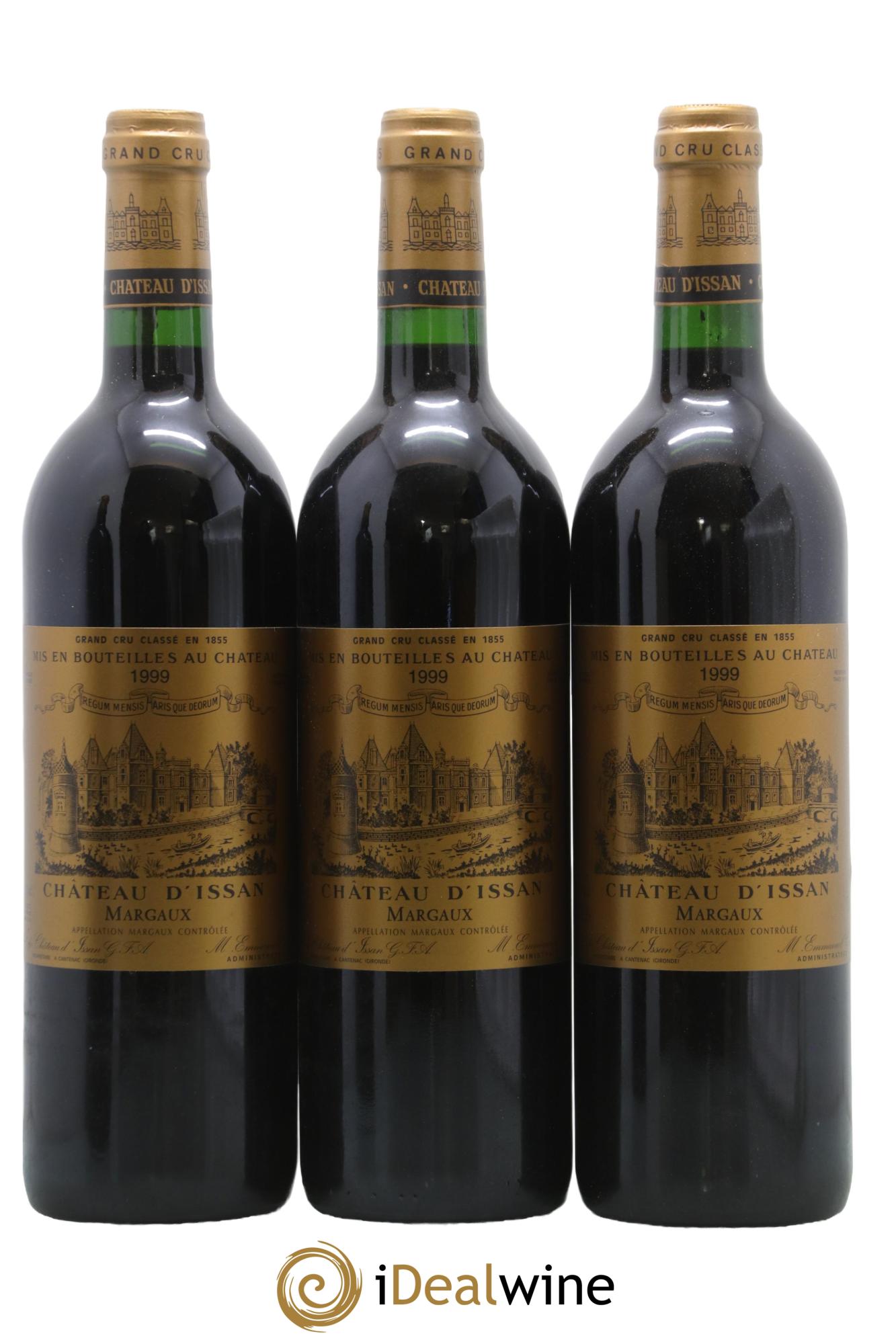 Château d'Issan 3ème Grand Cru Classé 1999 - Lotto di 3 bottiglie - 0