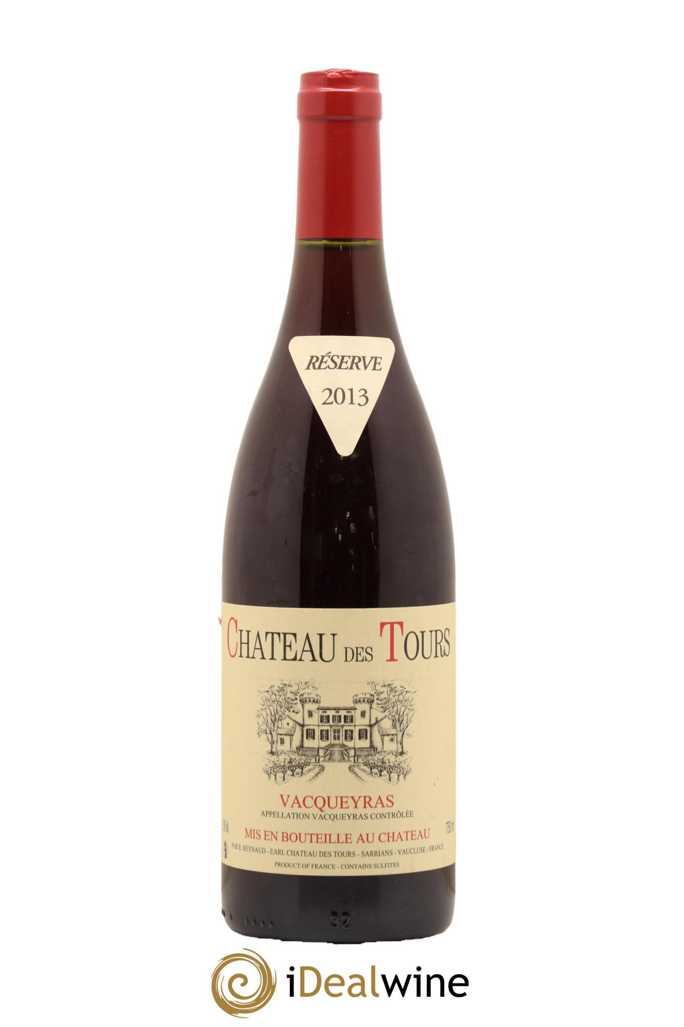 Vacqueyras Château des Tours Emmanuel Reynaud 2013 - Lot de 1 bouteille - 0