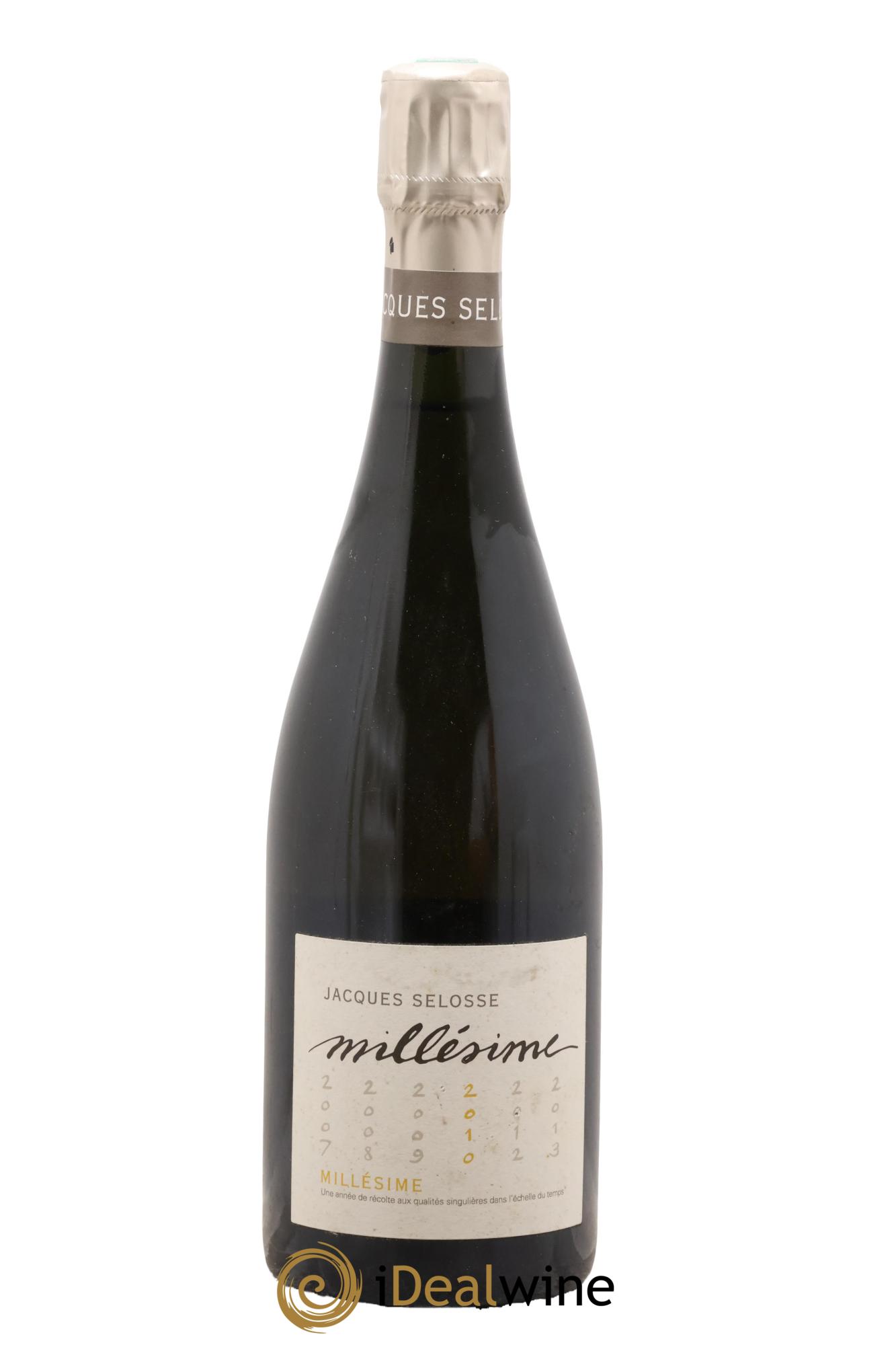 1er Cru Millésimé Extra-Brut Jacques Selosse 2010 - Lot de 1 bouteille - 0