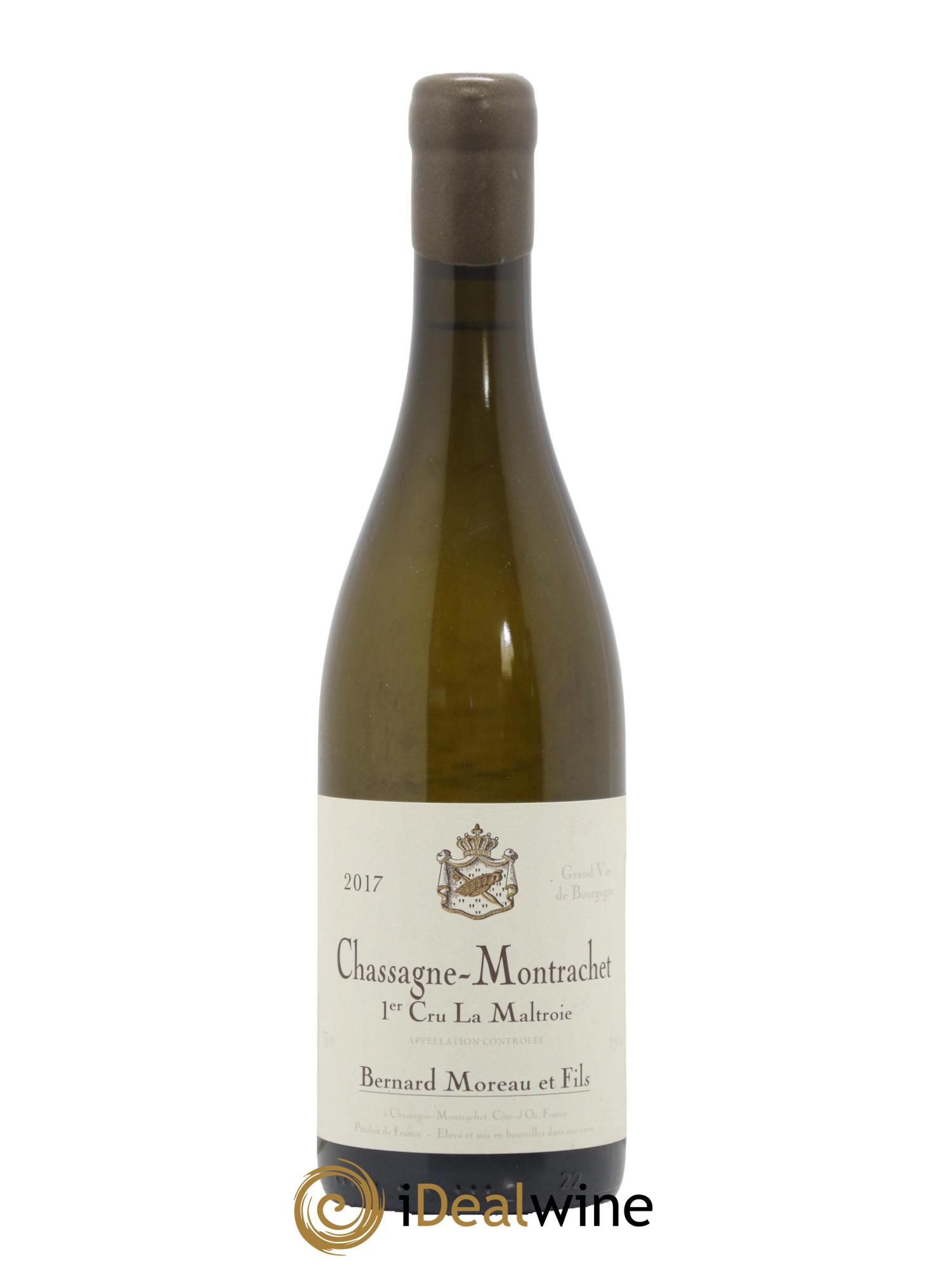 Chassagne-Montrachet 1er Cru La Maltroie Bernard Moreau et Fils (Domaine) 2017 - Lot de 1 bouteille - 0