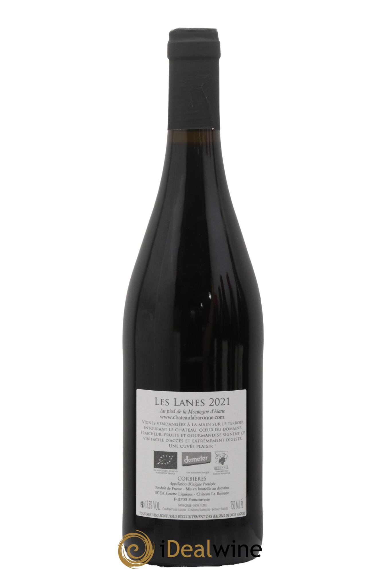 Corbières Les Lanes Château La Baronne 2021 - Posten von 1 Flasche - 1